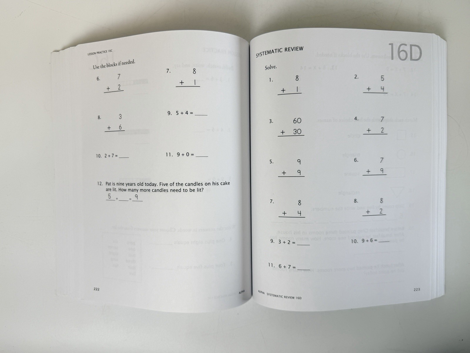 Math-U-See Alpha Single-Digit Addition & Subtraction Student Book + Manual + DVD