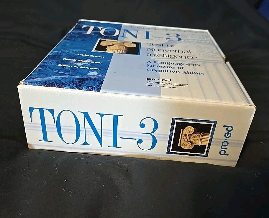 Test Of Nonverbal Intelligence 3 (TONI-3) By Pro-Ed (3rd Edition)
