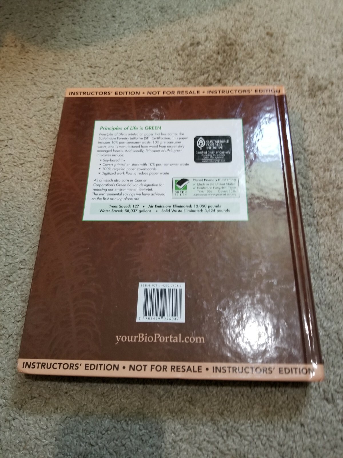 Principles of Life Instructor’s Edition – Hillis Sadava Heller Price