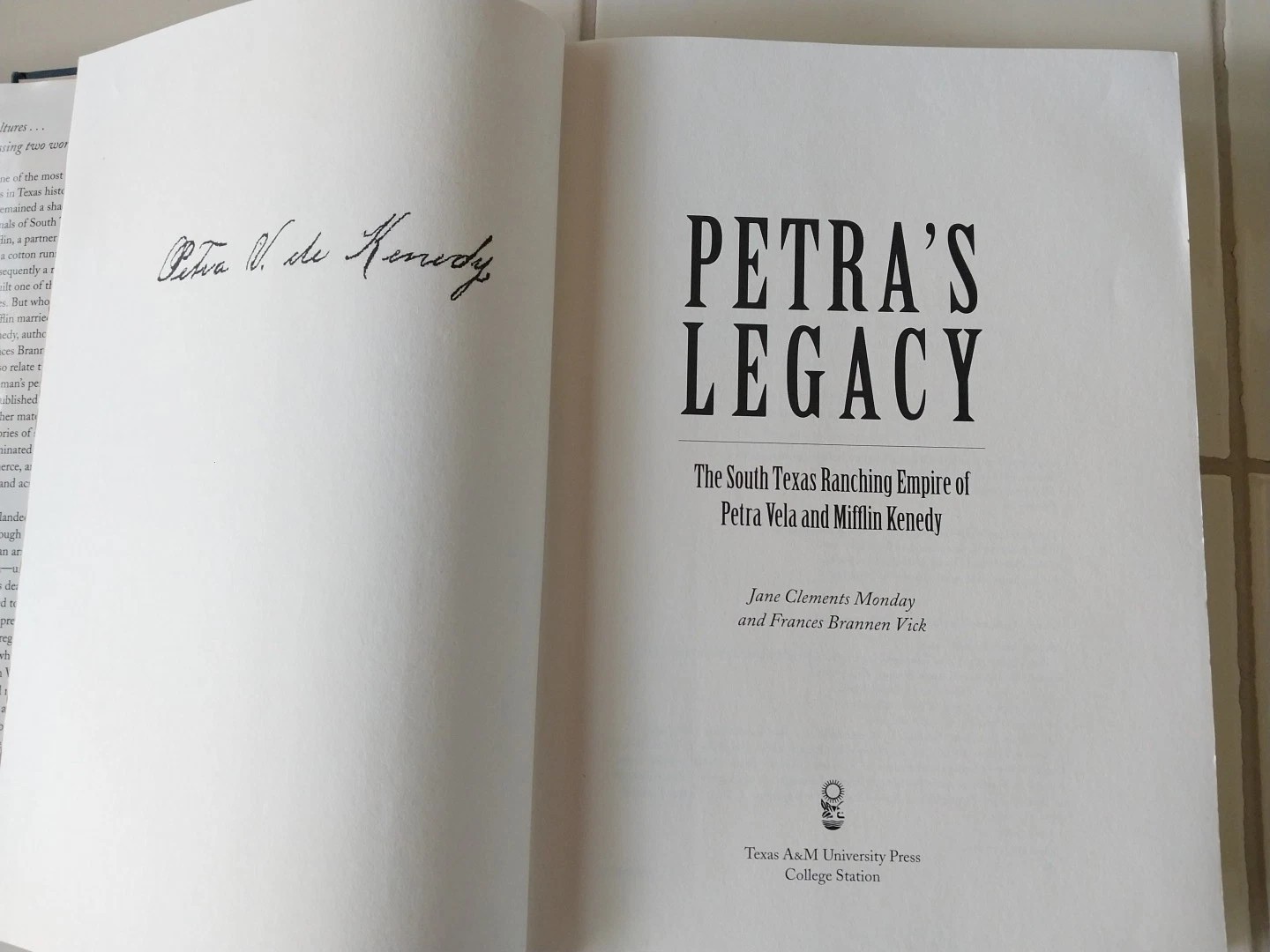 Petra’s Legacy: The South Texas Ranching Empire of Petra Vela and Mifflin Kenedy