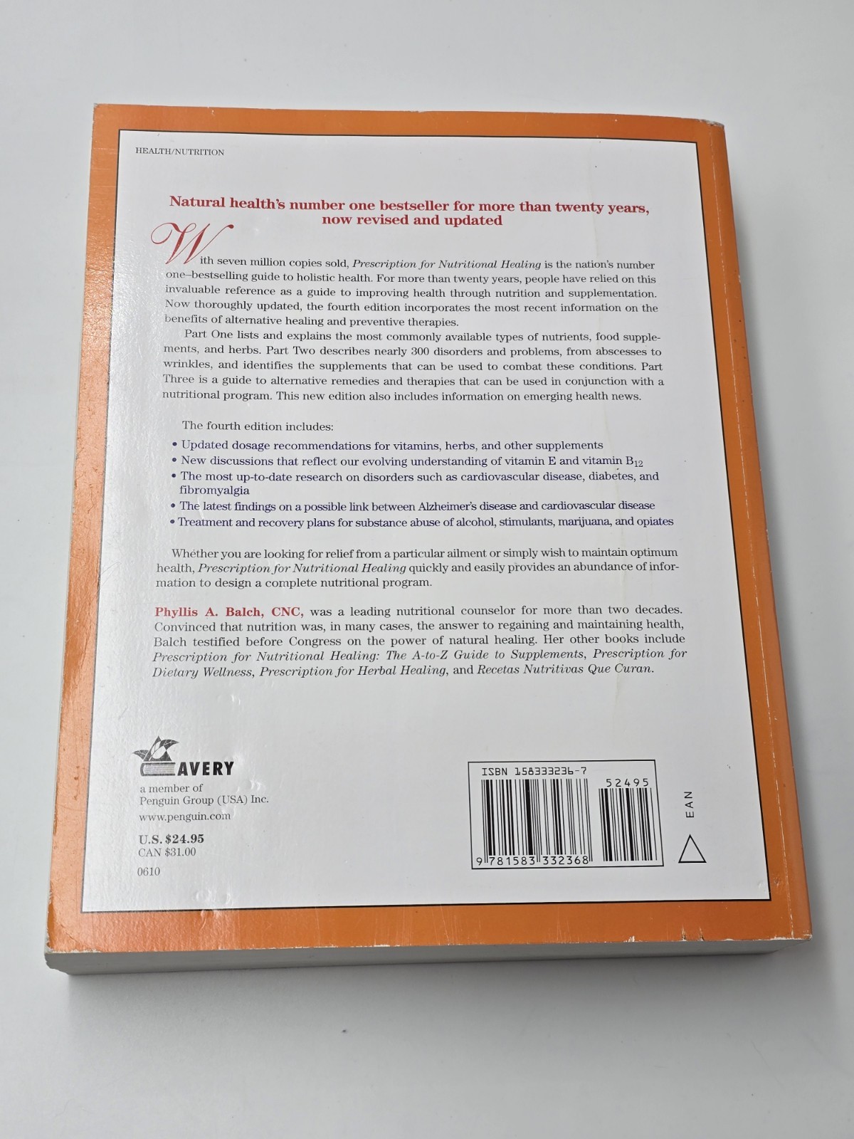 Prescription for Nutritional Healing : 4th Edition~ Phyllis A. Balch ~Paperback