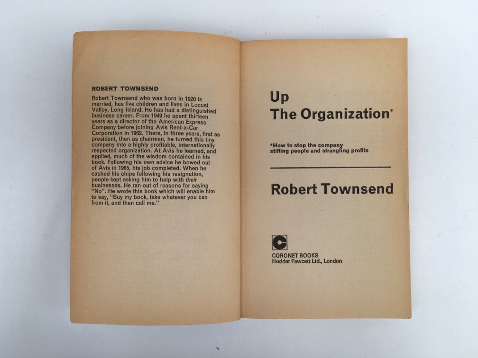 Up The Organization by Robert Townsend 1973