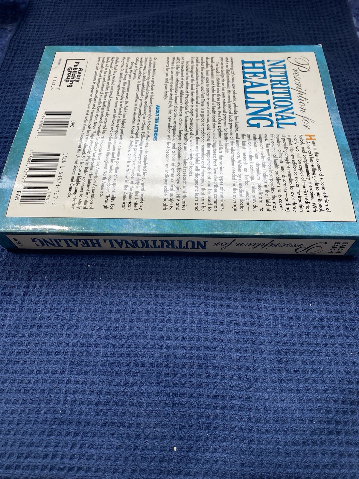 Prescription For Nutritional Healing Second Edition Book By J&P Balch A-Z Refer.