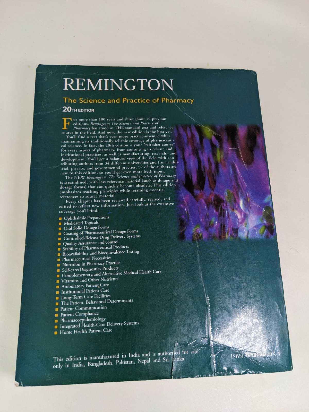 Remington: The Science and Practice of Pharmacy, Joseph Price Vol2 20th Ed