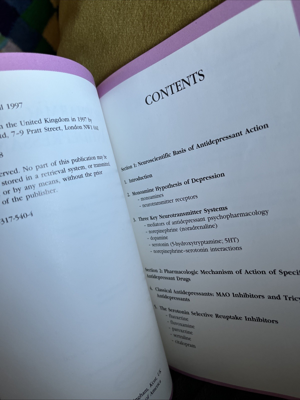 Psychopharmacology Of Antidepressants By Stephen M. Stahl & Martin Dunitz