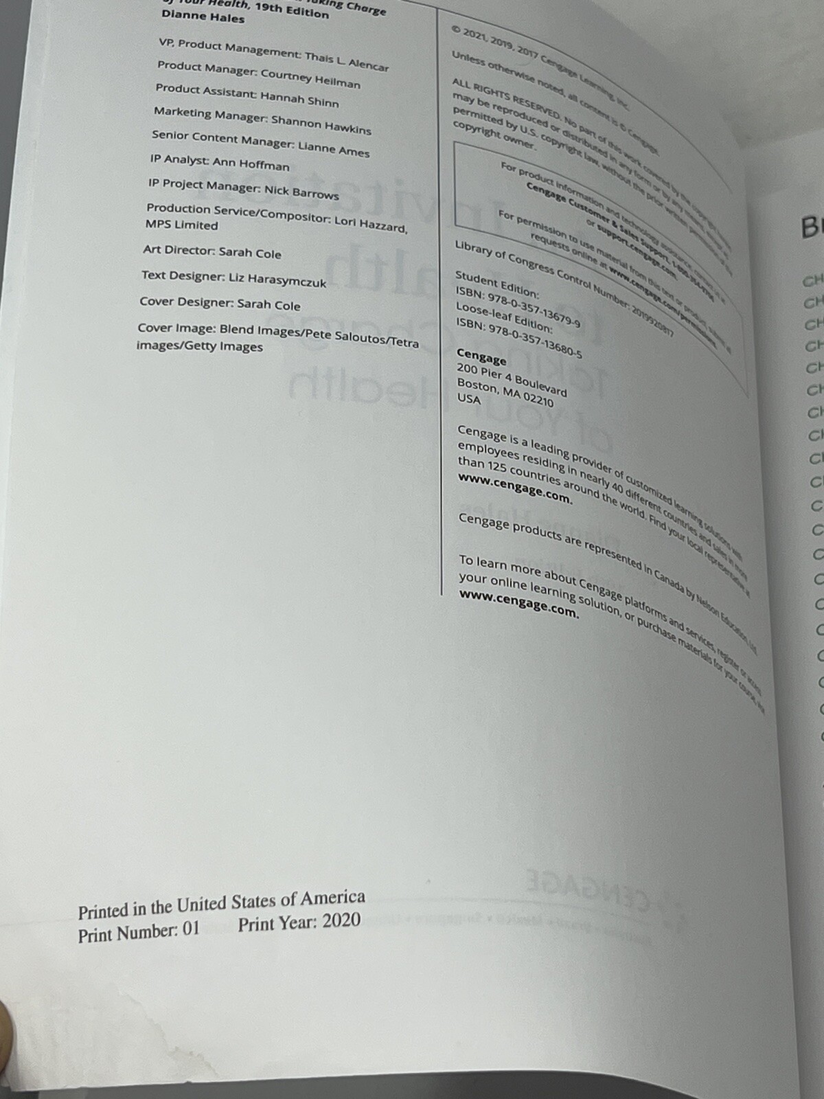 An Invitation to Health Taking Charge of Your Health MindTap Course List 19th Ed