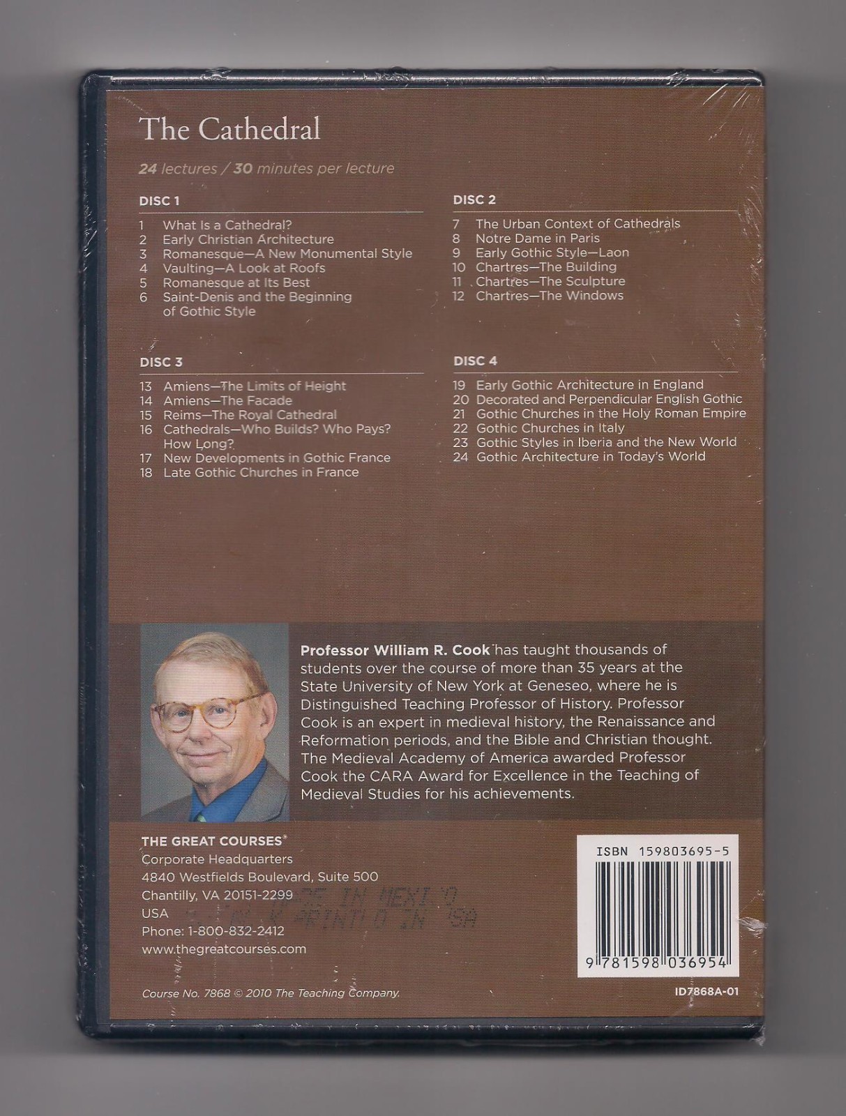 THE CATHEDRAL – Medieval history 4-DVD set + Book SEALED Great courses