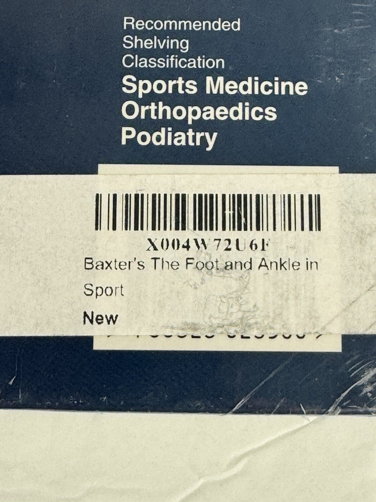 Baxter’s The Foot and Ankle in Sport- 2nd Edition Hardcover Book- Porter & Schon