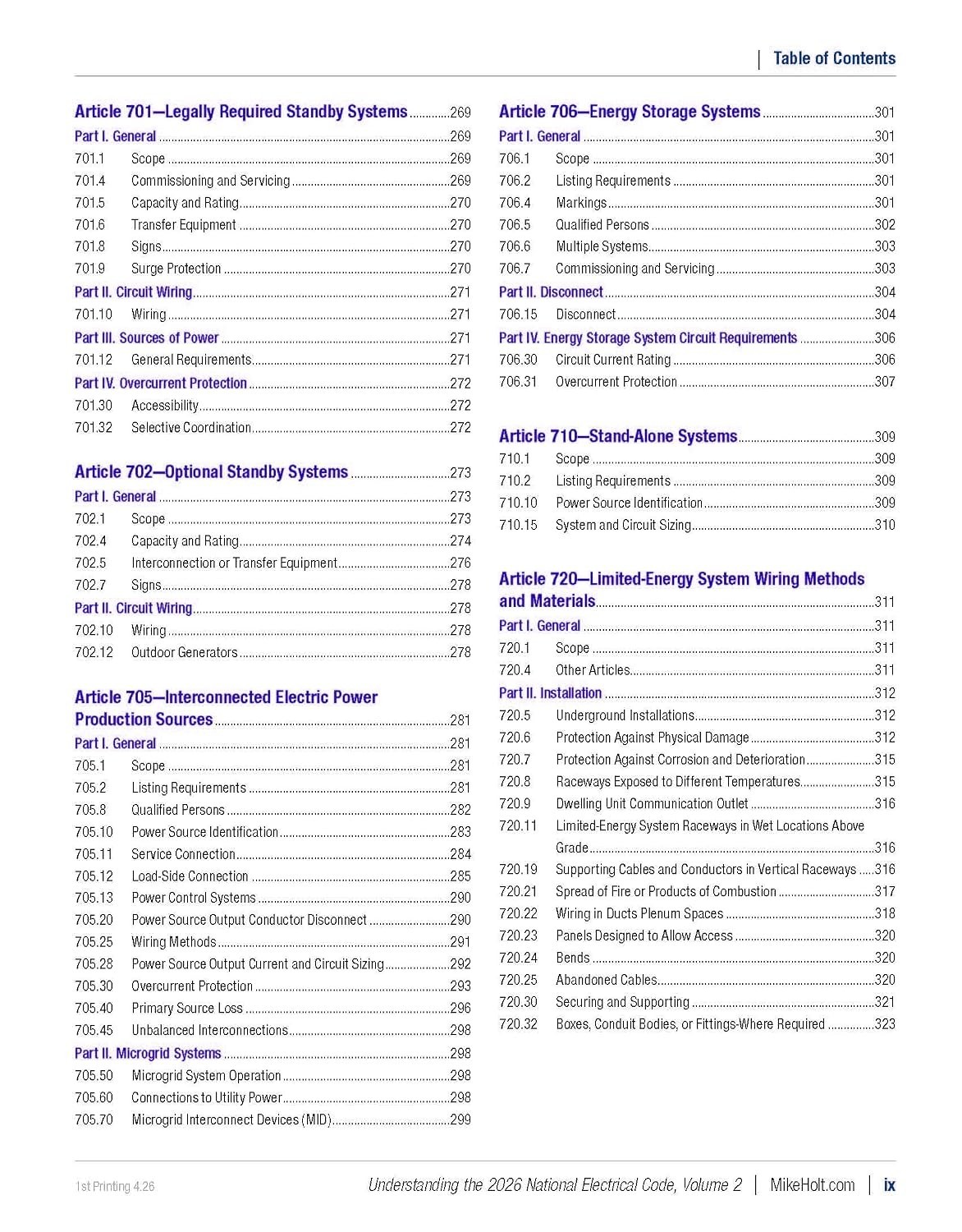 2026 Mike Holt’s Understanding the NEC, Volume 1 & 2 Textbook Set Exam Prep.