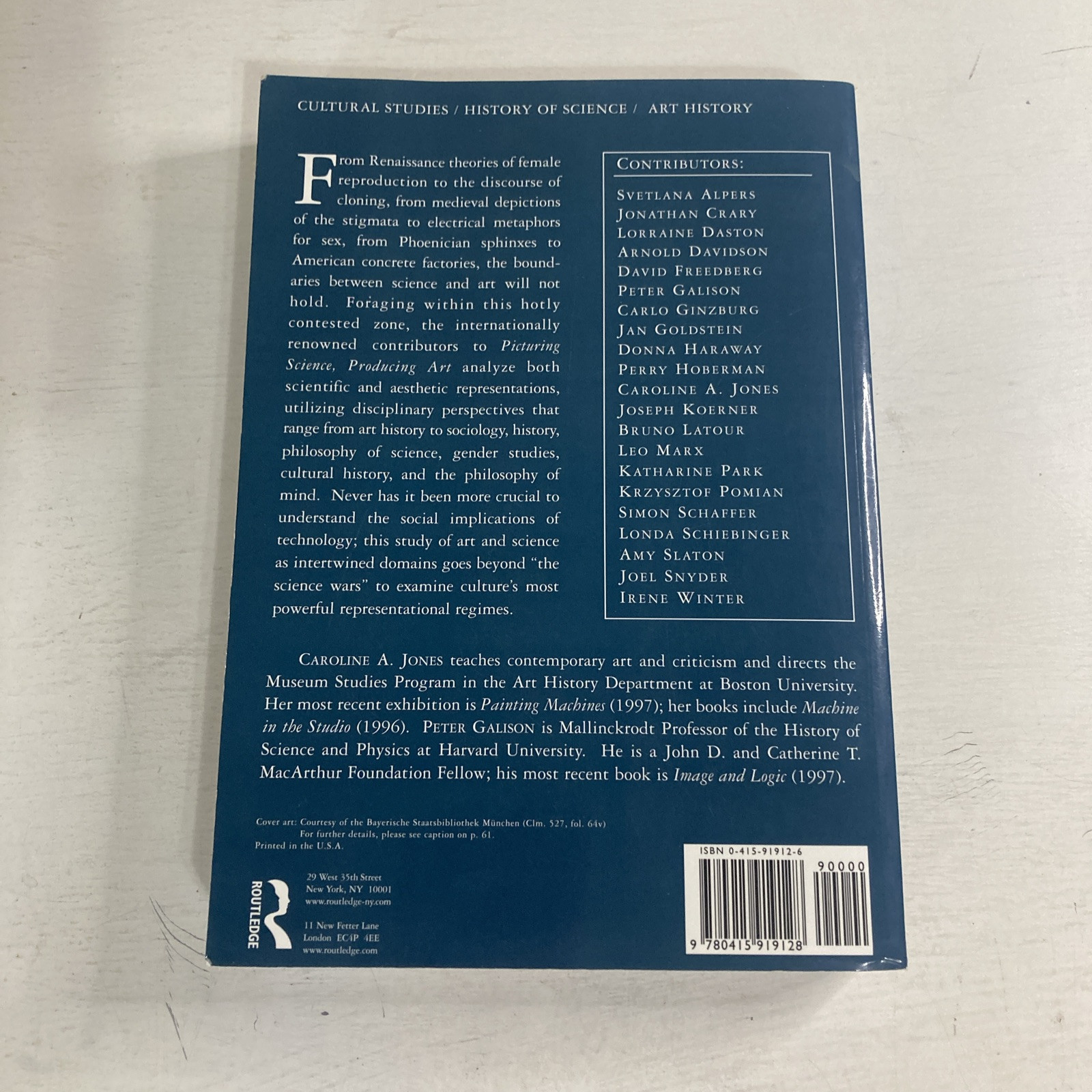 Picturing Science, Producing Art by Peter Galison (1998, Uk-B Format Paperback)