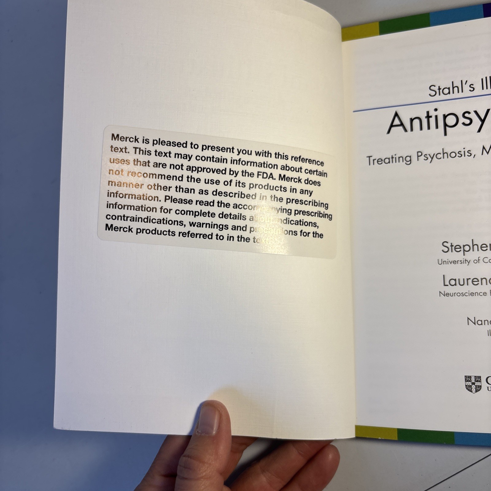 Stahl’s Illustrated Antipsychotics: Treating Psychosis, Mania and Depression, St