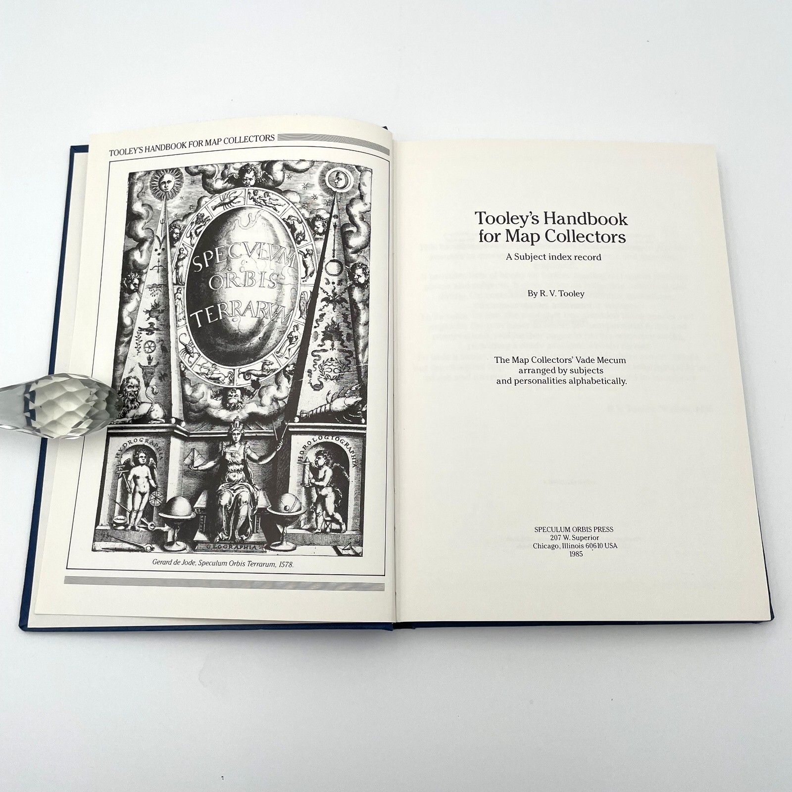 Tooley’s Handbook for Map Collectors by R.V. Tooley – Hardcover 1985