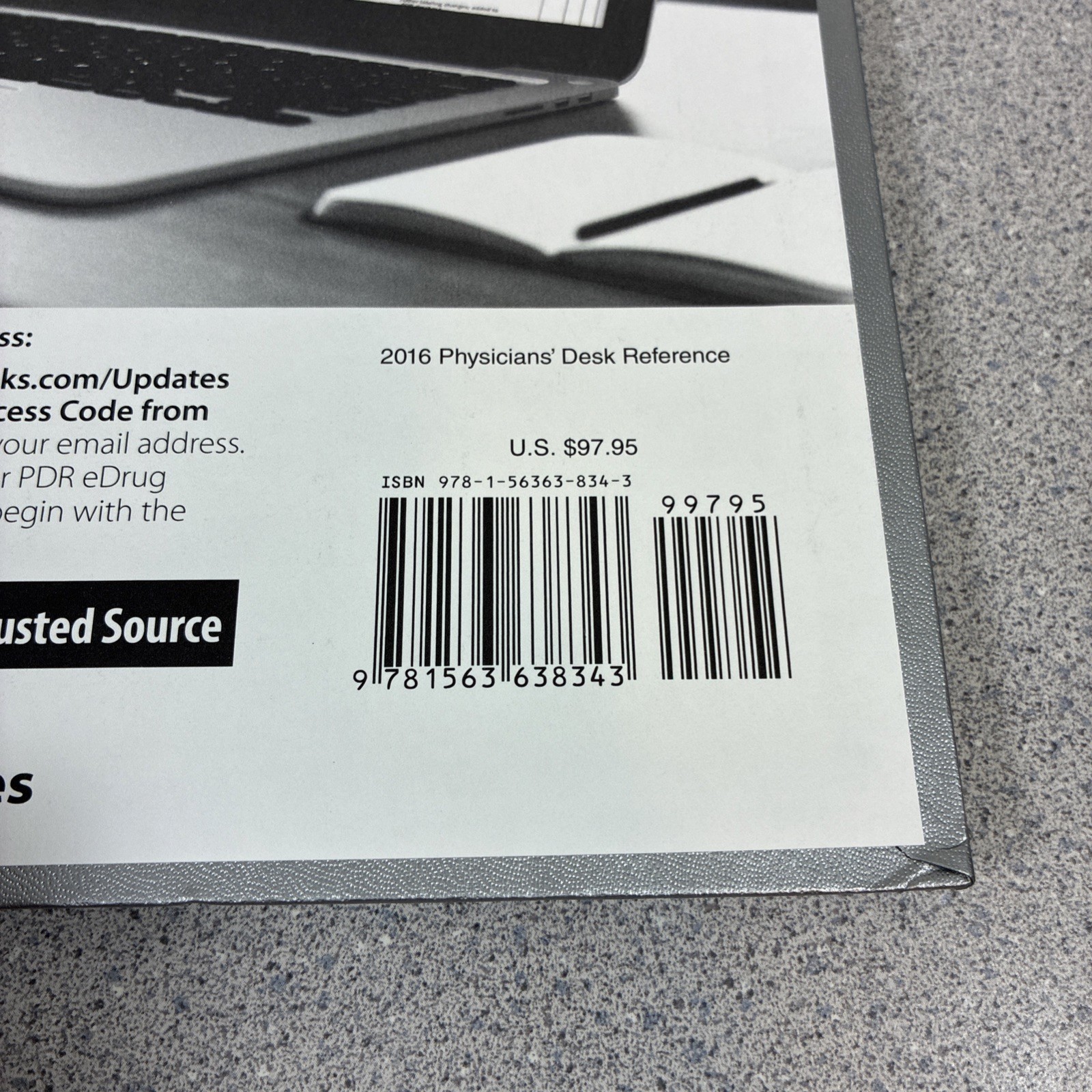 2016 Physicians’ Desk Reference, 70th Edition Hardcover PDR Staff Book Silver