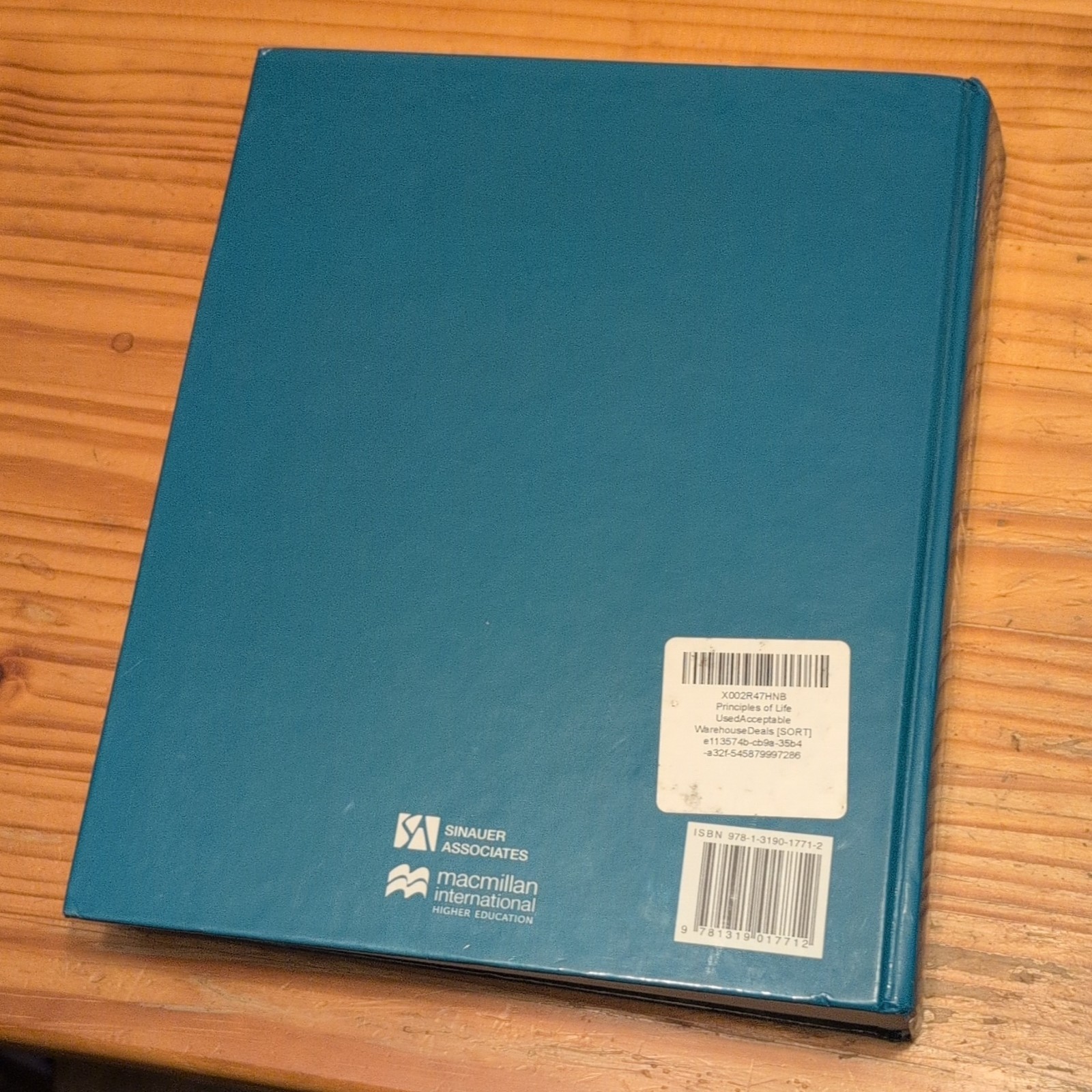 Principles of Life 3rd Edition Hardcover Textbook 2017 Biology Sinauer