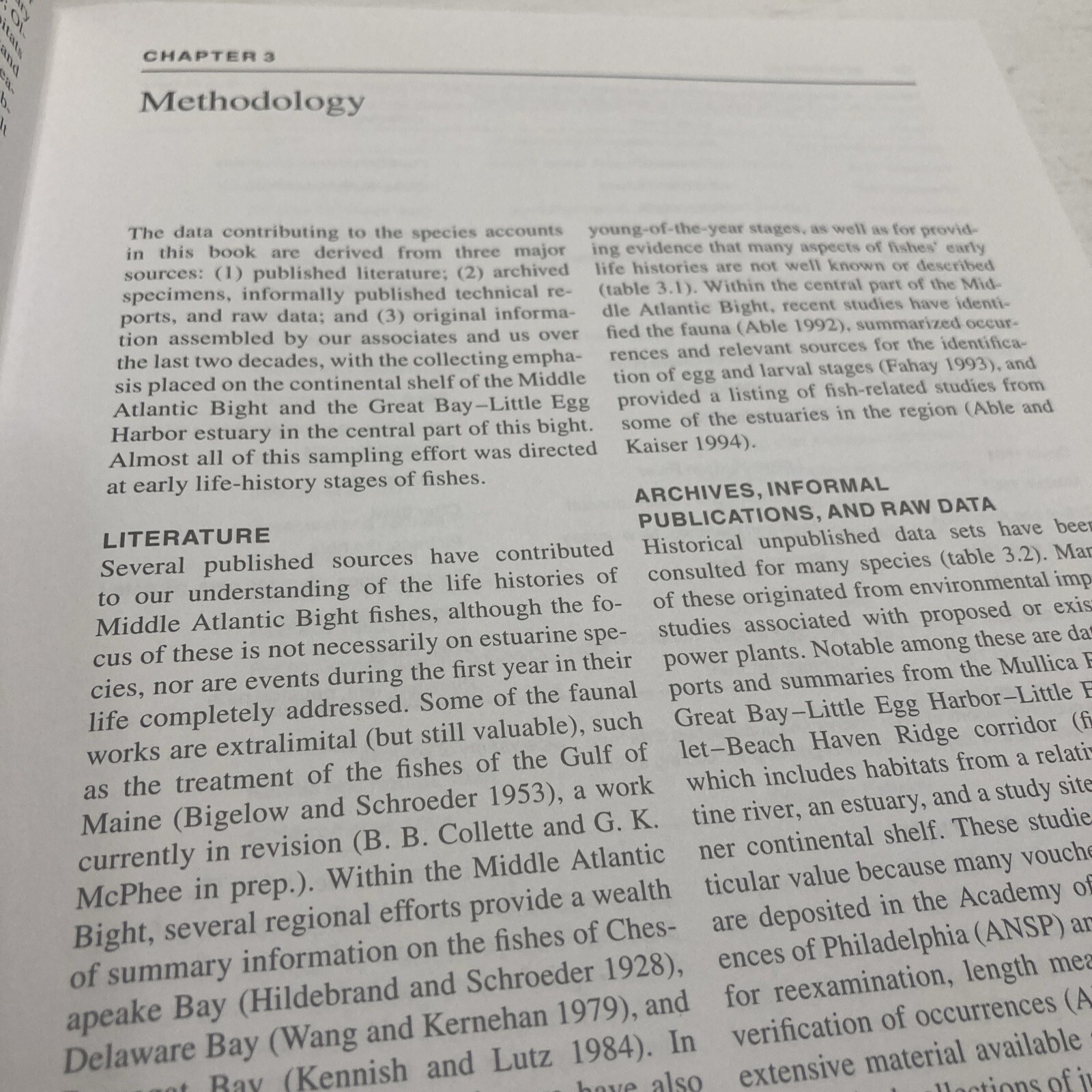 First Year in the Life of Estuarine Fishes in the Middle Atlantic Bight by Ke…