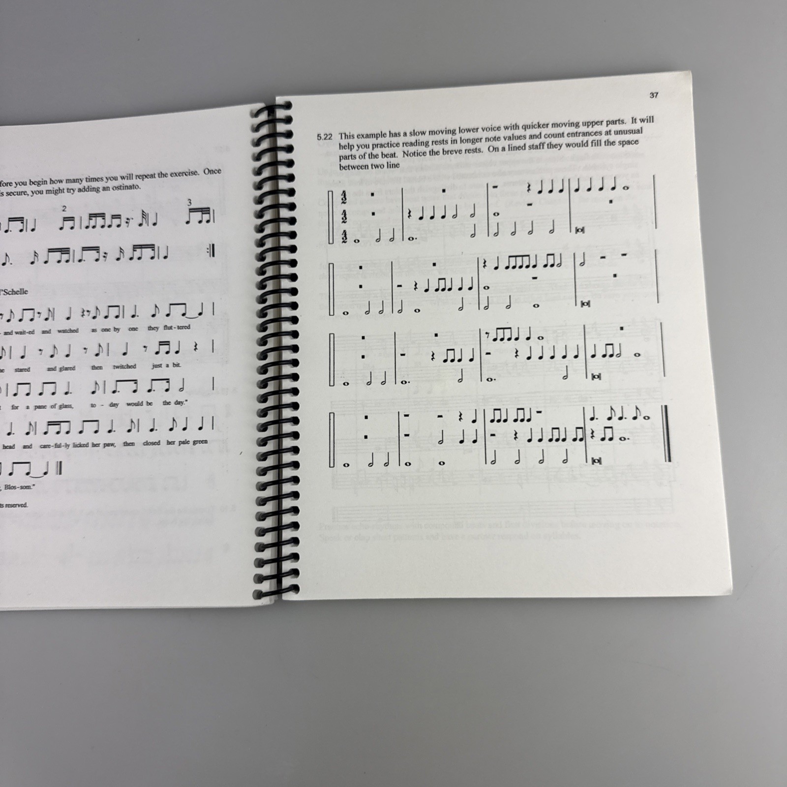 RARE Original Rhythm Book – Spiral-bound, by Richard Hoffman (Takadimi method)