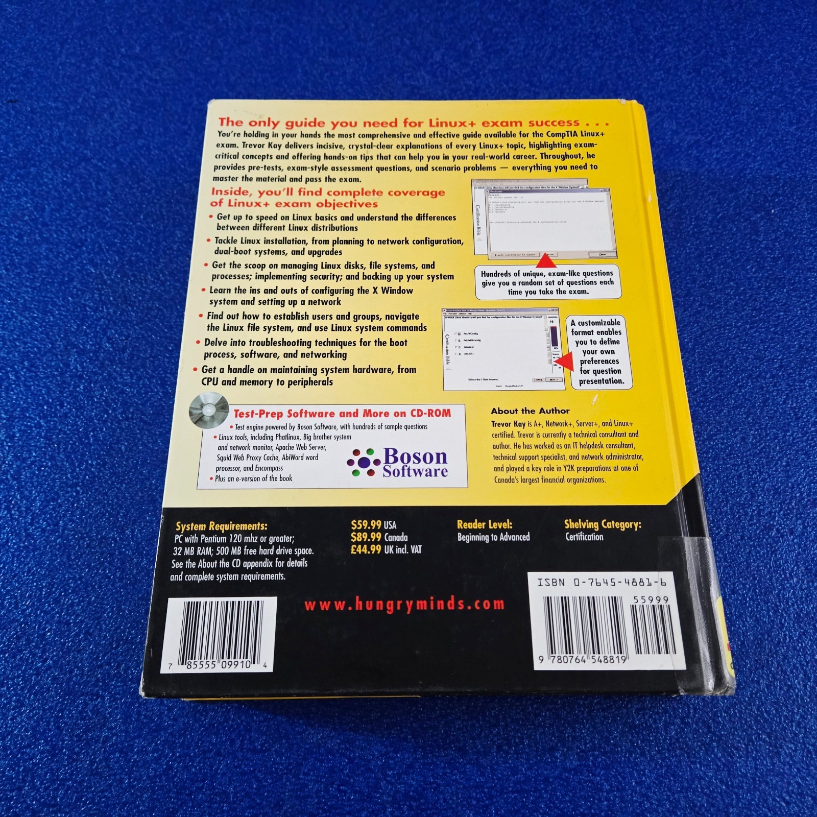 LINUX + CERTIFICATION BIBLE HARDCOVER OPERATING SYSTEM TECH REFERENCE SHIPS FREE