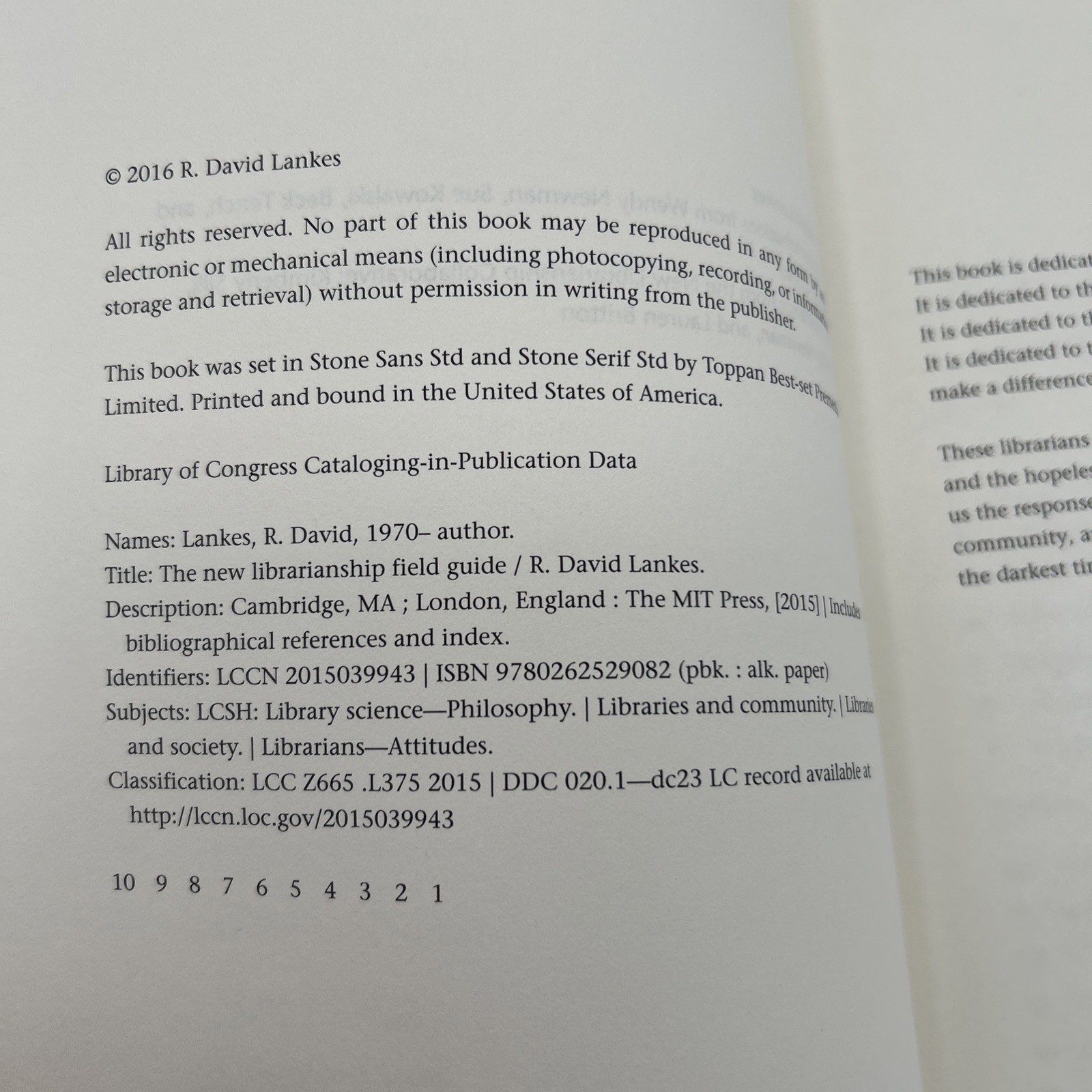 The New Librarianship Field Guide (MIT Press) – paperback Lankes, R. David