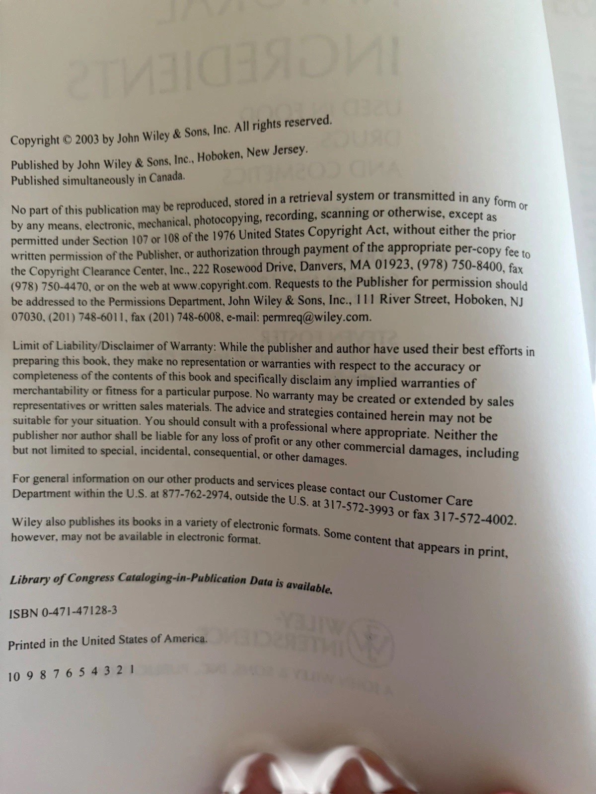 Encyclopedia of Common Natural Ingredients : Used in Food Drugs & Cosmetics