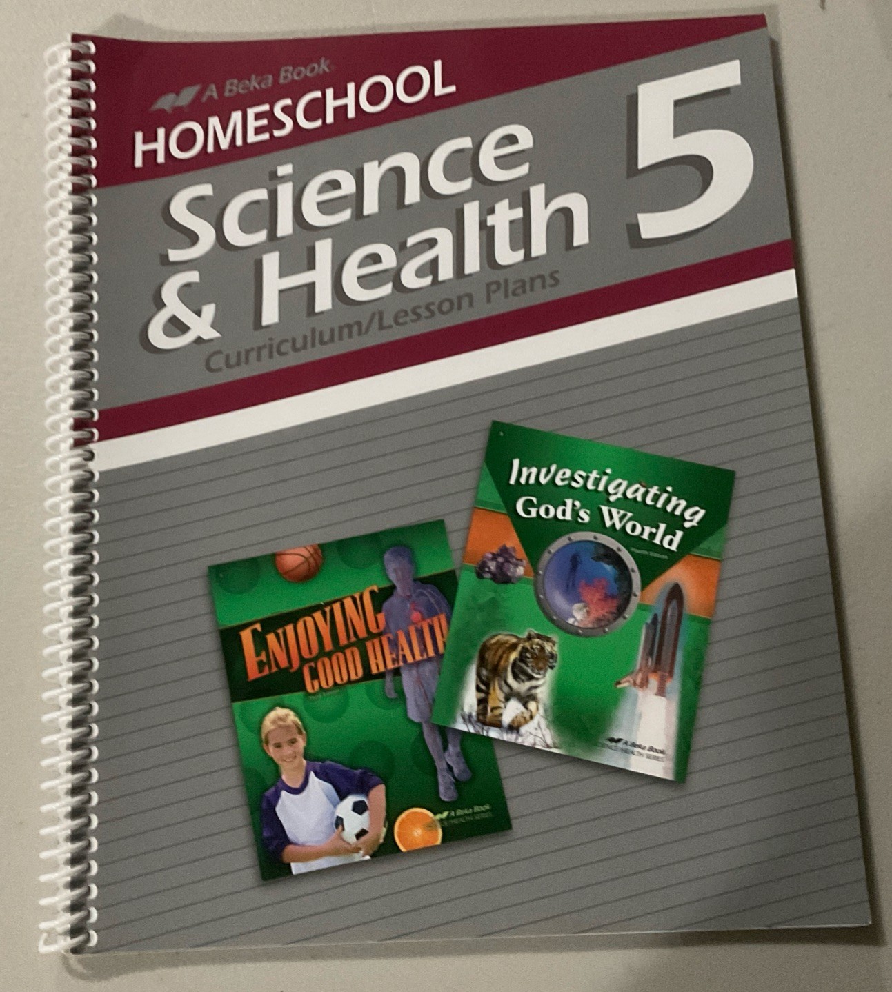 USED Abeka 5th Grade Investigating God’s World Science Book Set 4th Ed – 5 Books