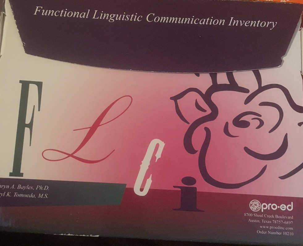 Kit – Functional Linguistic Communication Inventory – Used FLCI Assessment
