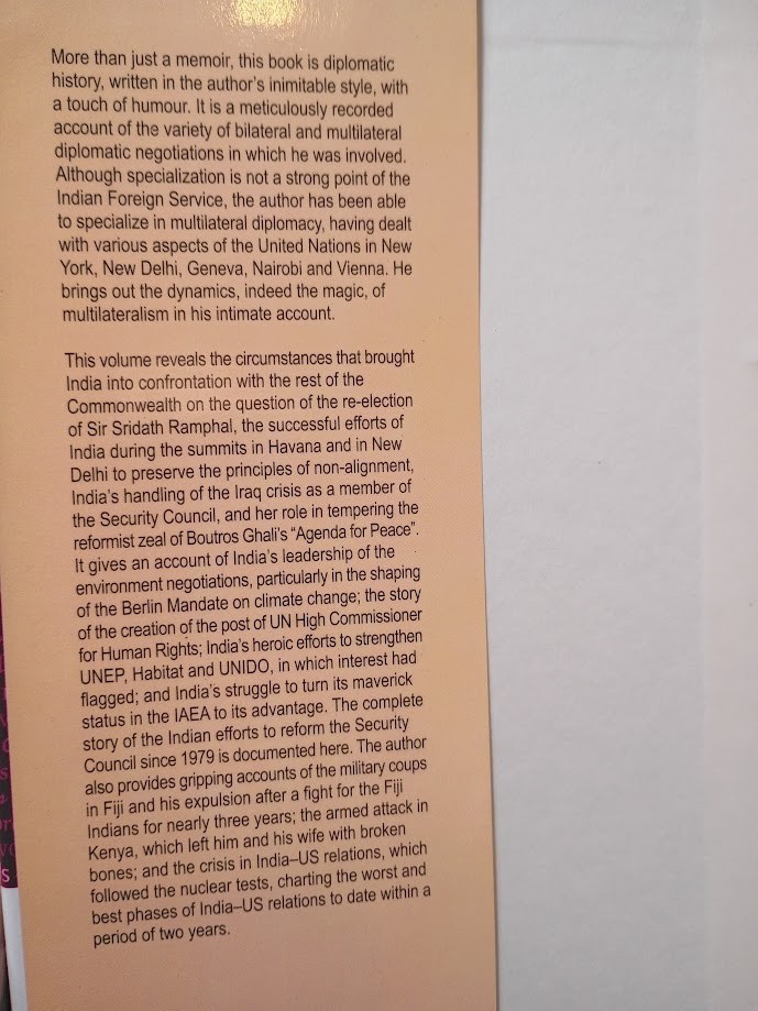 Words Words Words T.P. Sreenivasan Memoir India Diplomacy UN Fiji US Relations