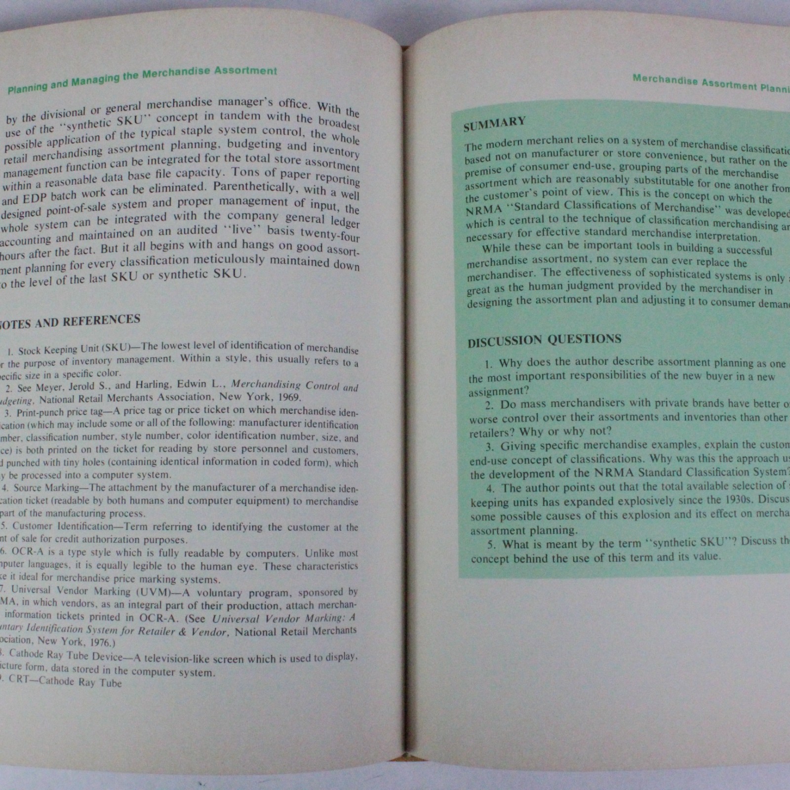 The Buyer’s Manual: 1979 National Retail Merchants Association First Printing