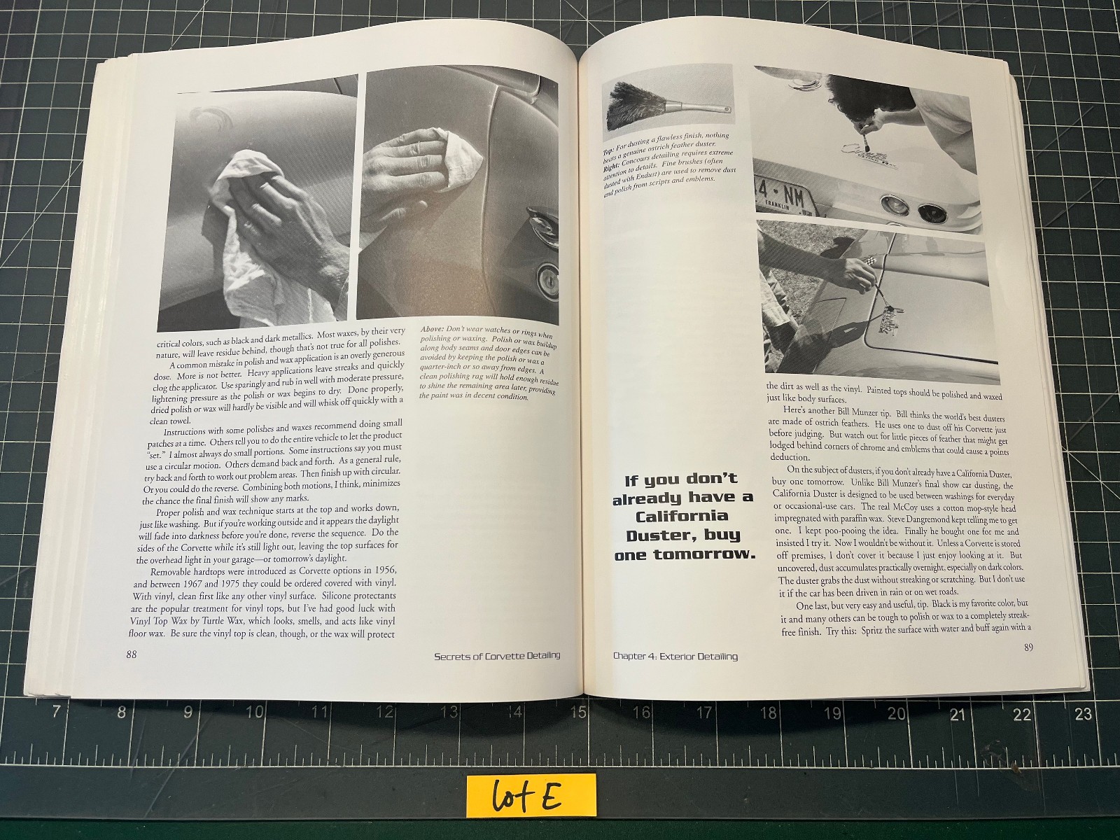 Chevrolet Corvette Secrets of Corvette Detailing Book 128 Pages by Mike Antonick
