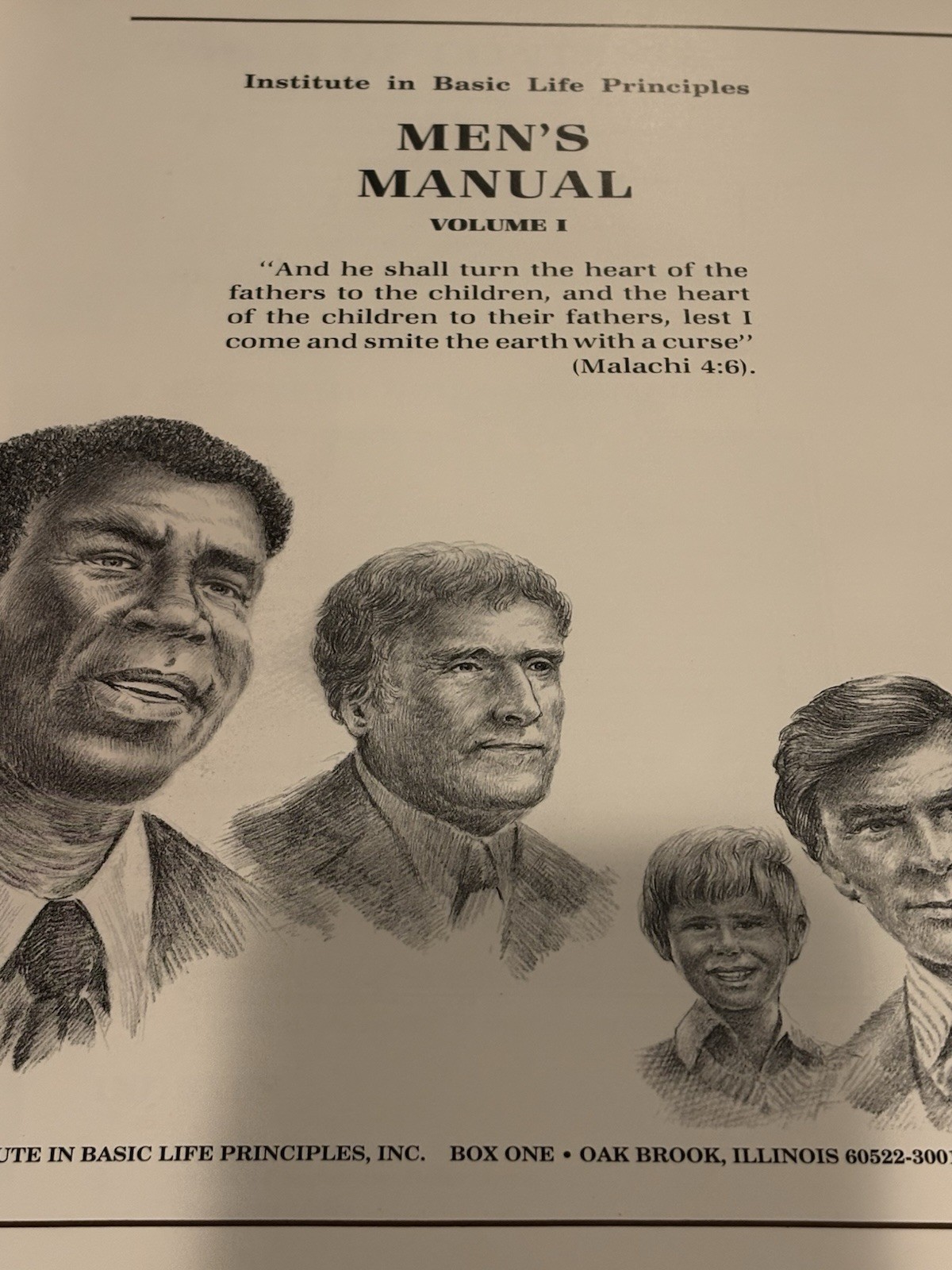 Men’s Manual Volumes I & II Institute In Basic Life Principles Hardcover VGUC