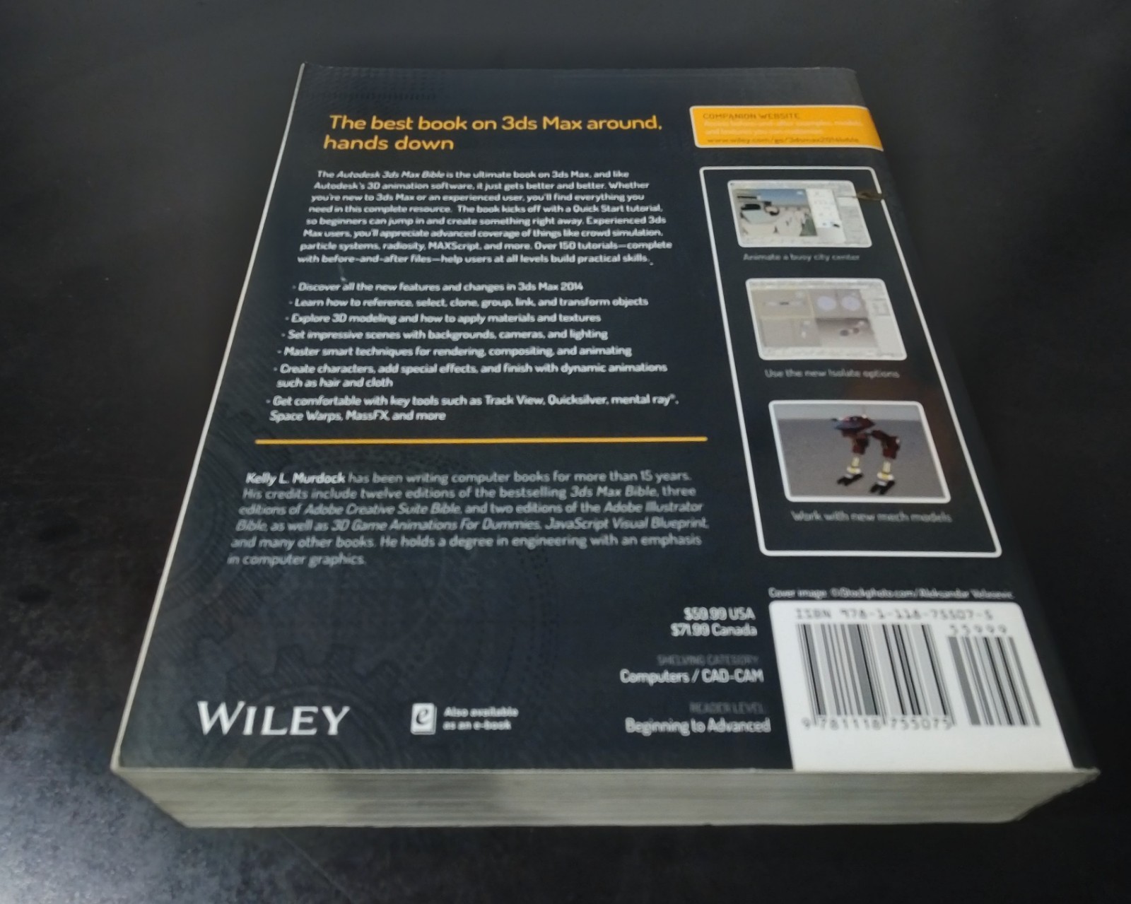Bible Ser.: Autodesk 3Ds Max 2014 Bible by Kelly L. Murdock (2013, Trade…