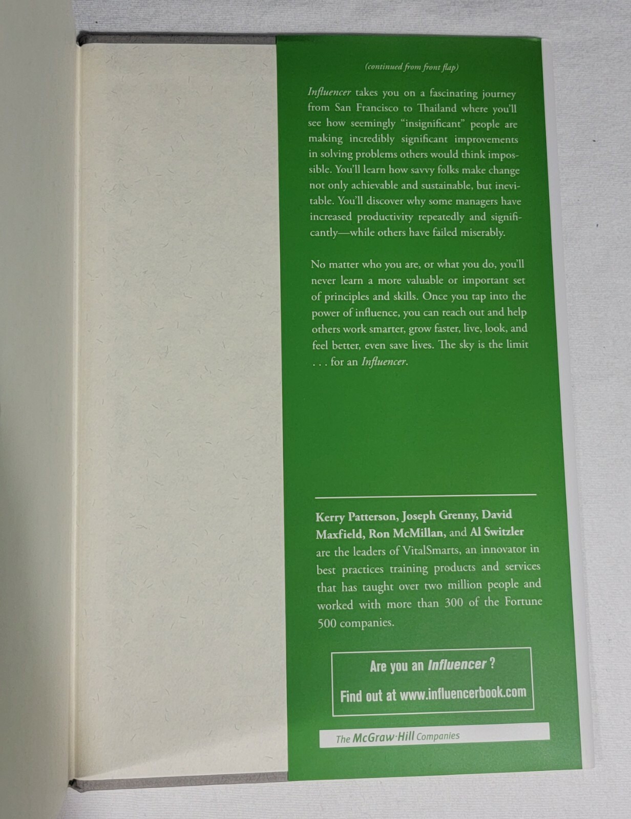 Influencer: the power to change anything by Kerry Patterson (Hardback)