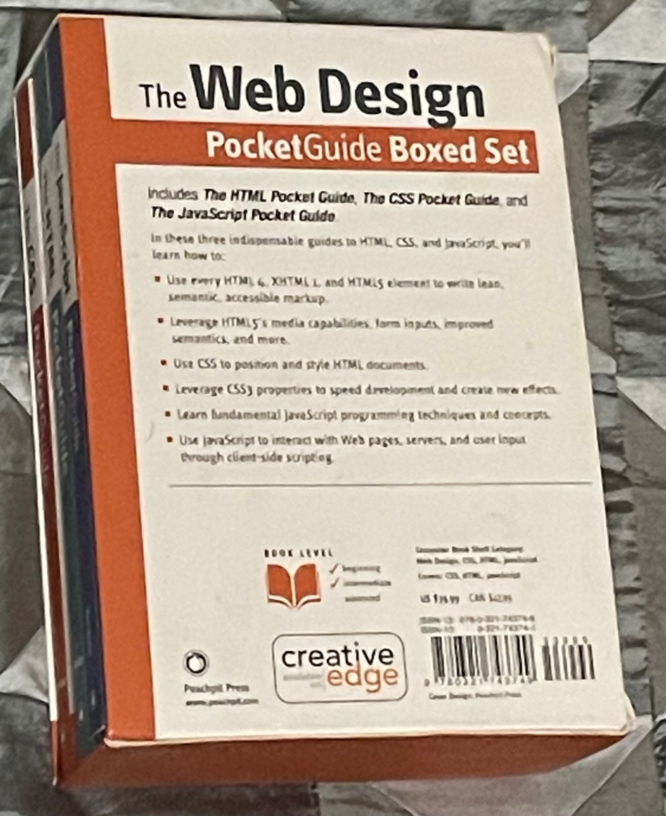 The Web Design Pocket Guide Boxed Set (HTML / CSS / JavaScript / 2010 / PBK )