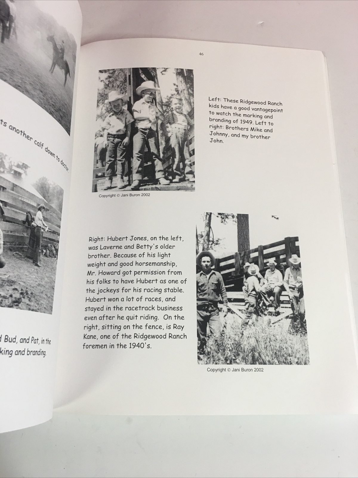 RIDGEWOOD RANCH: STORY AND PHOTOS OF THE 1940s By Jani Buron, 2002, PB 1st Print