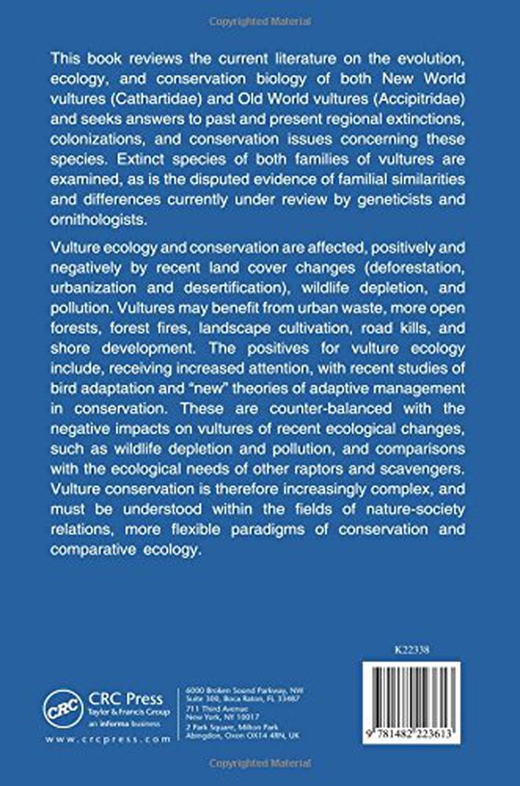 Vultures Their Evolution, Ecology and Conservation – Campbell – HC – 2015