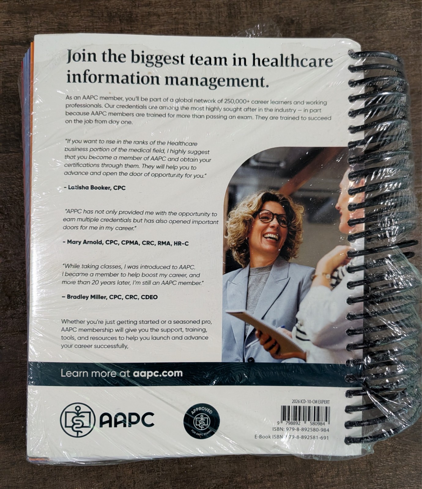 AAPC ICD-10-CM Expert 2026 Spiral New/Wrapped ISBN 979-8-89258-098-4