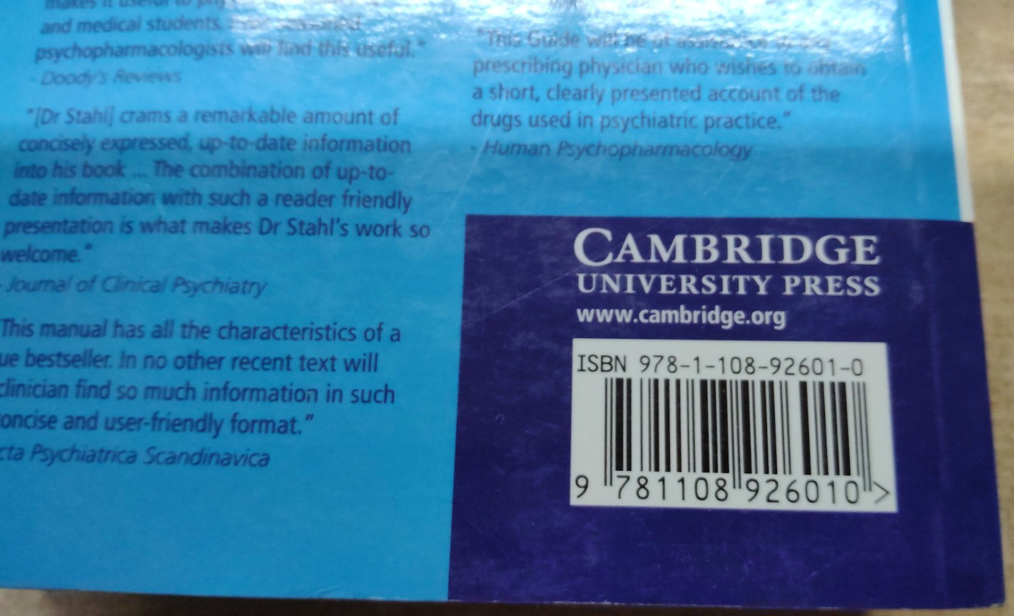 Prescriber’s Guide 7th Ed. by Stephen M. Stahl 2021 PB