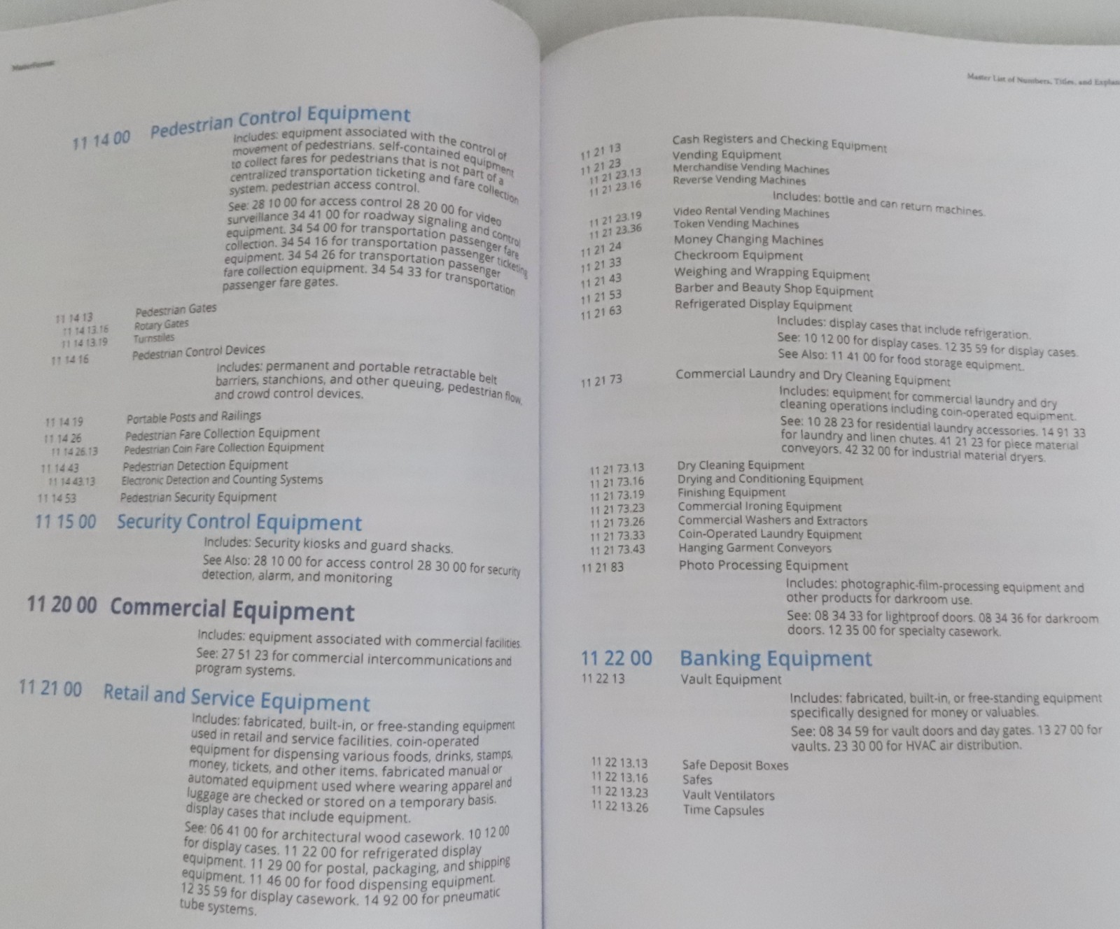 MasterFormat 2020 Edition Master List Numbers & Titles for Construction Industry
