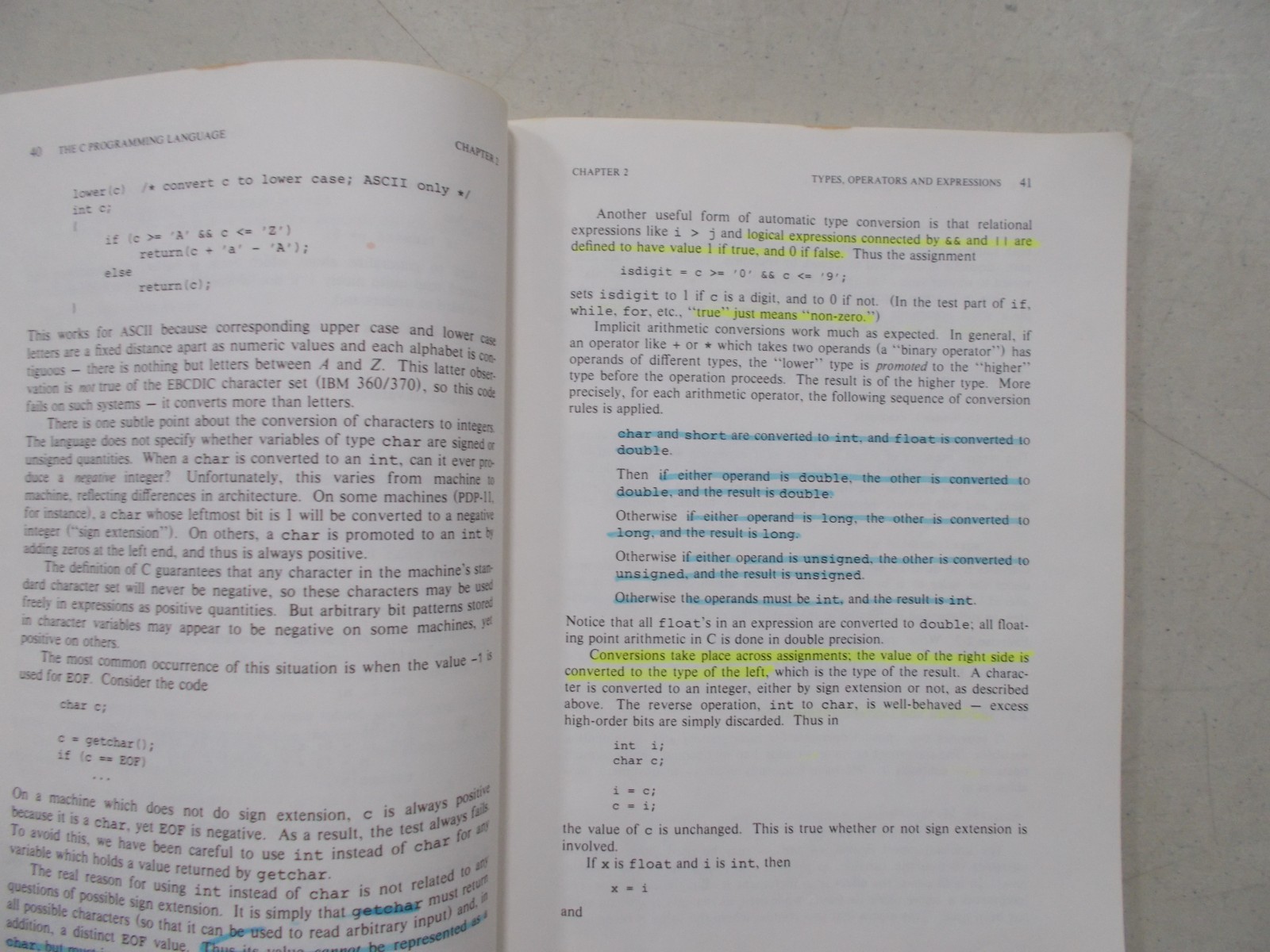 * The C Programming Language by Brian W. Kernighan (paperback)