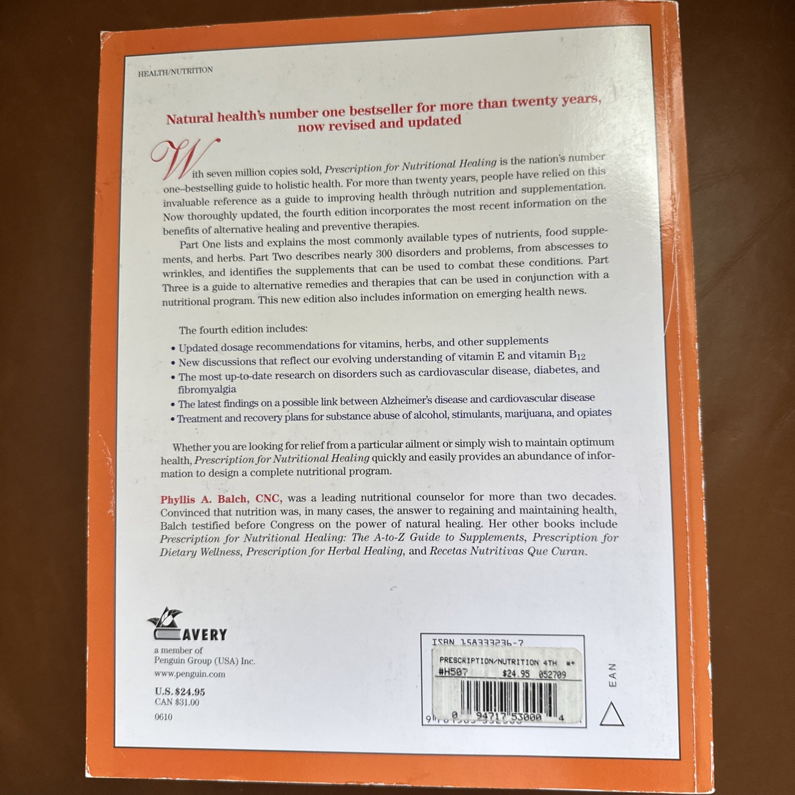 Prescription for Nutritional Healing, 4th Edition, Phyllis A. Balch, CNC