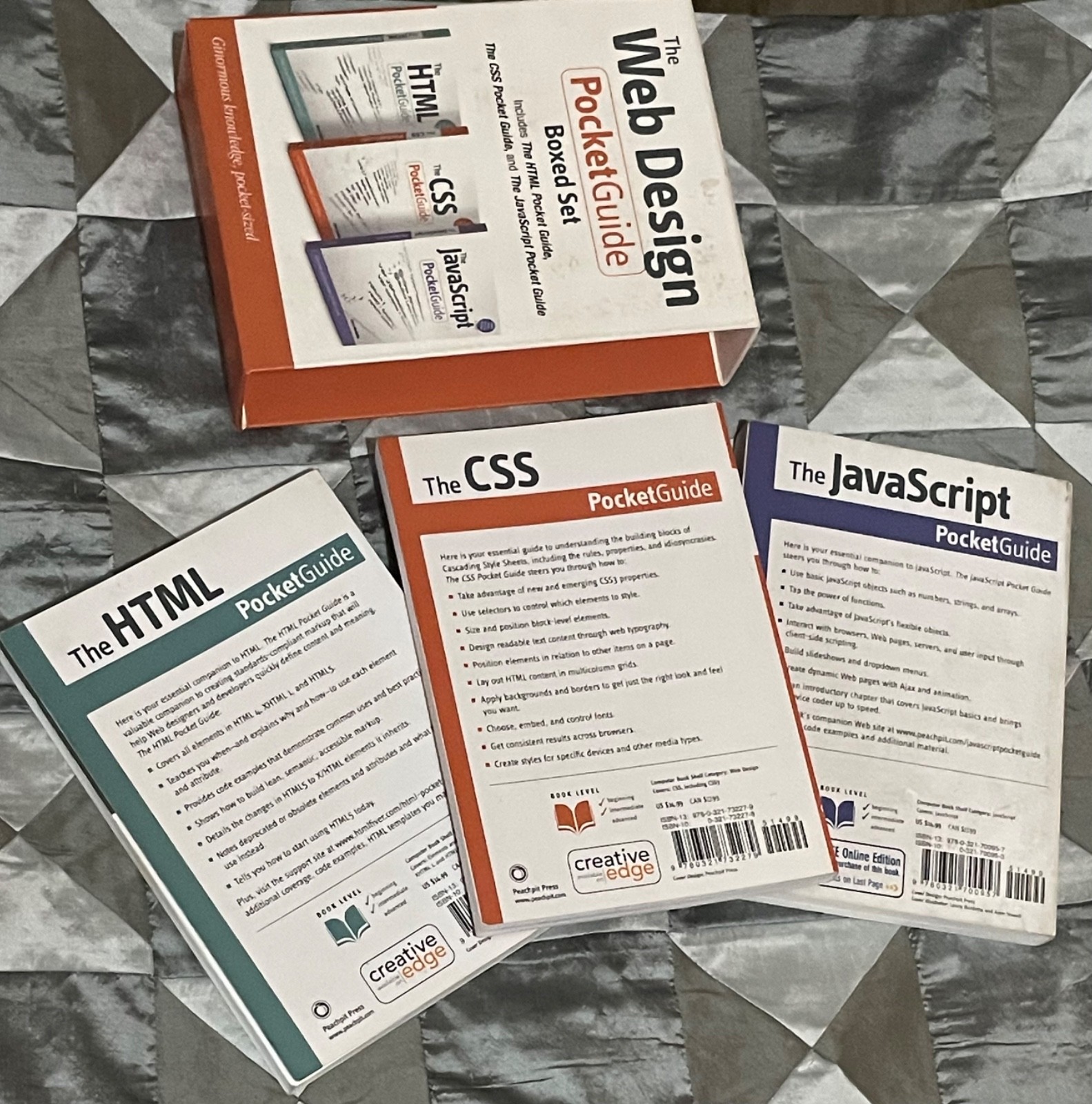 The Web Design Pocket Guide Boxed Set (HTML / CSS / JavaScript / 2010 / PBK )