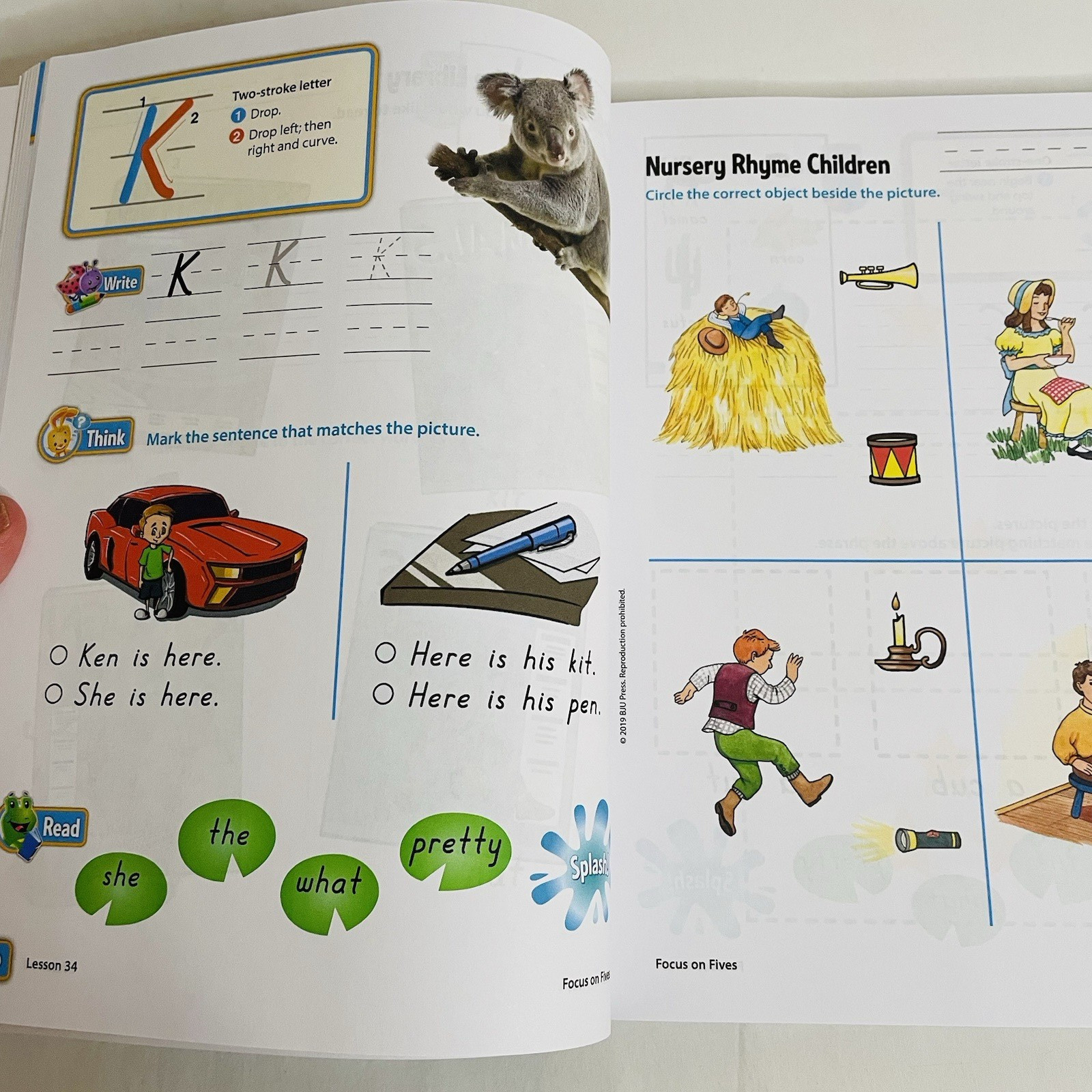 BJU Press Focus on Fives Student Worktext 4th edition K5 Homeschool Unused