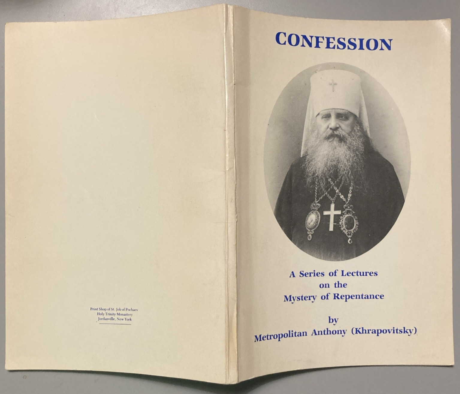 Confession: A Series of Lectures on the Mystery of Repentance by Metr Anthony