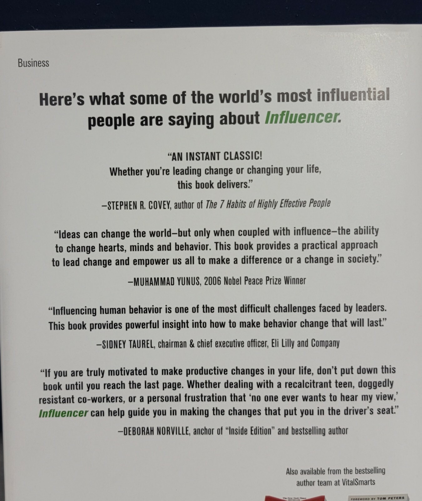 Influencer: the power to change anything by Kerry Patterson (Hardback)