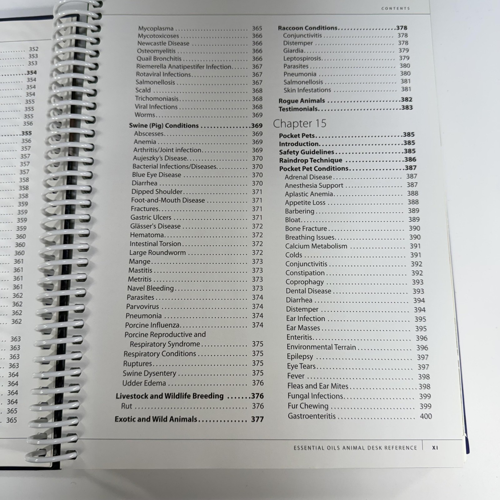 1st Edition Essential Oils Animal Desk Reference EODR Spiral Bound Text Book HTF