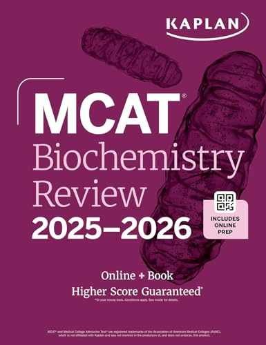 MCAT Biochemistry Review 2025-2026: – Paperback, by Kaplan Test Prep – Very Good