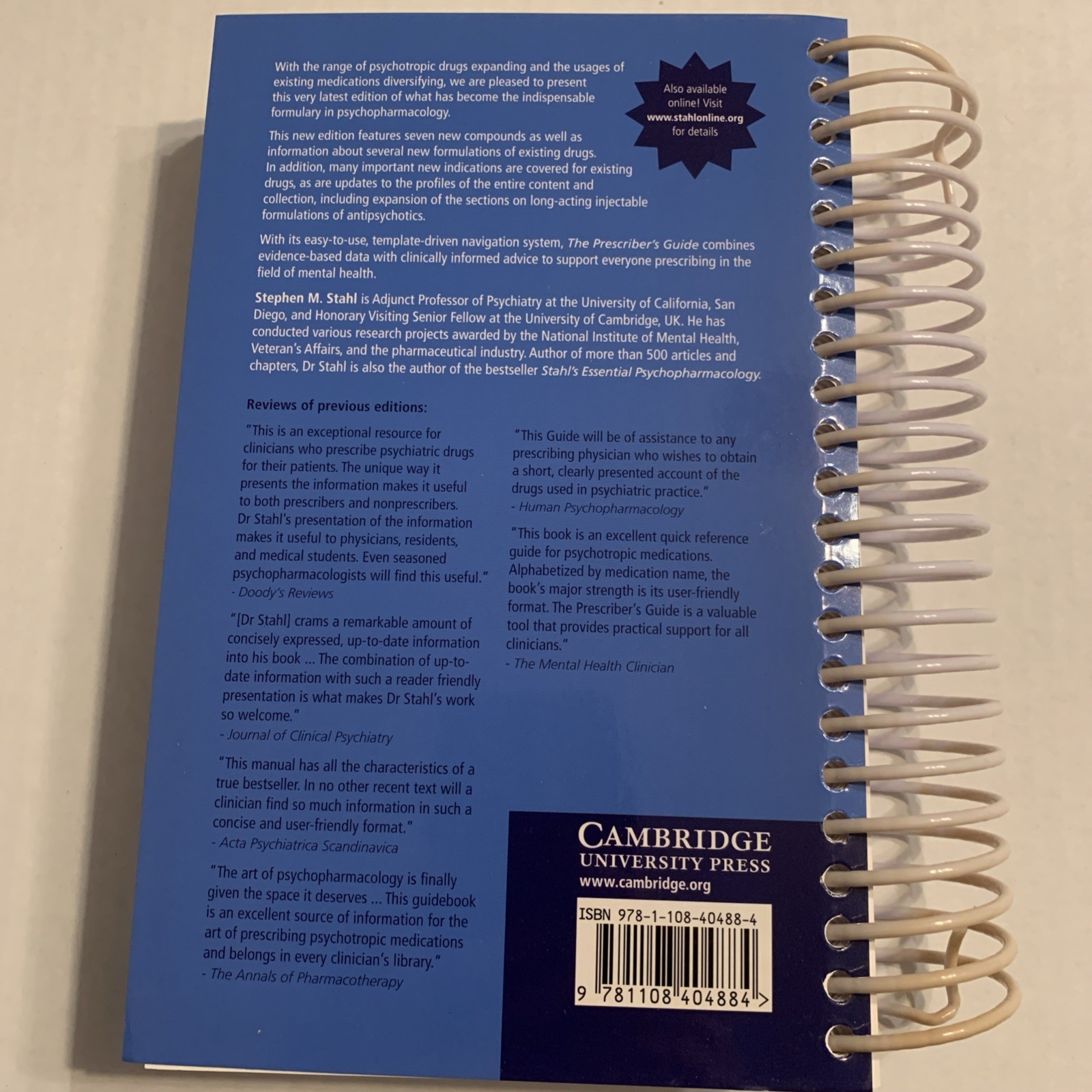 Prescriber’s Guide: Stahl’s Essential Psychopharmacology by Stephen M. Stahl