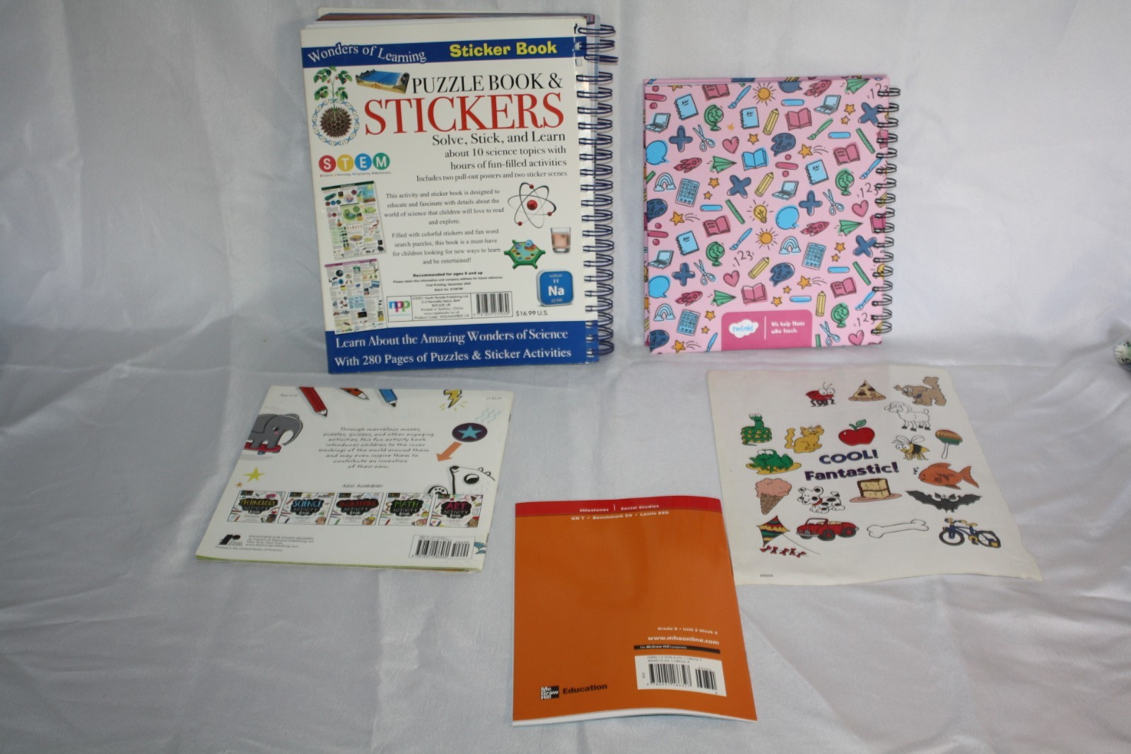 Homeschool Curriculum Lot Of 5 Student Workbook Resources Science Planner Books