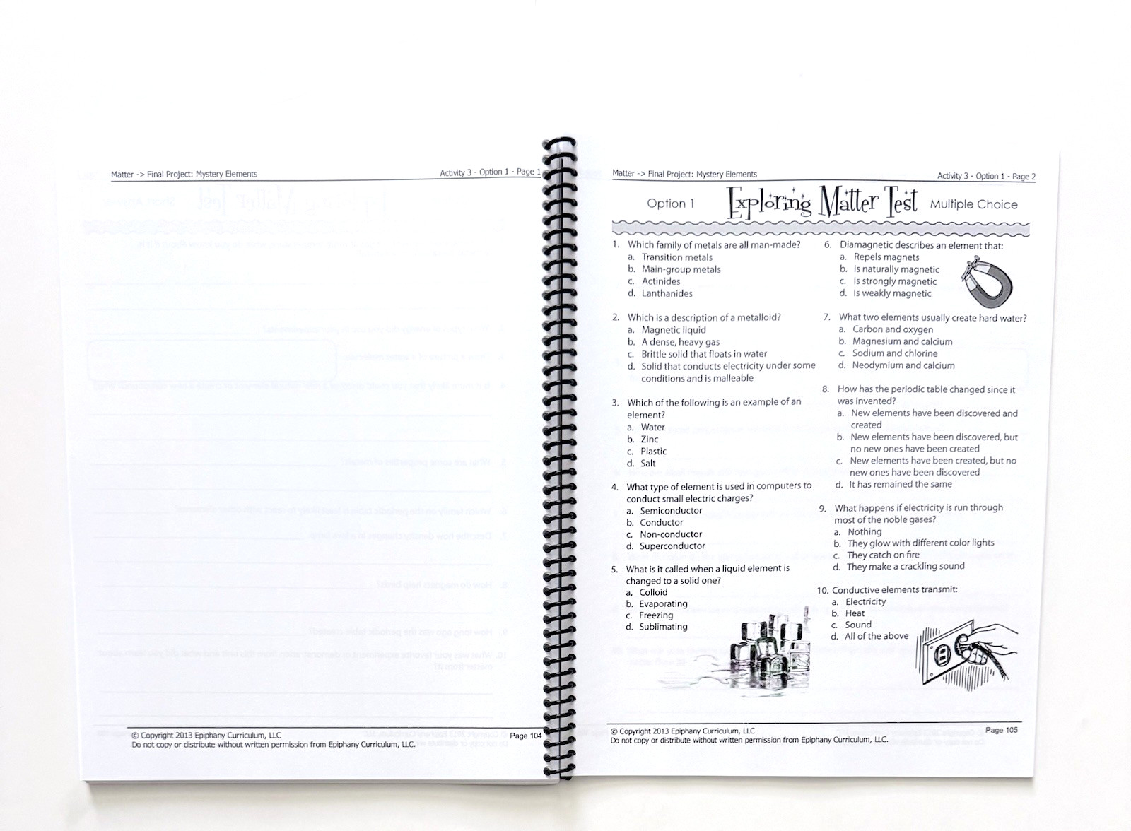 Moving Beyond the Page 10-12 Concept 3, Unit 1 – MATTER – Science/Social Studies
