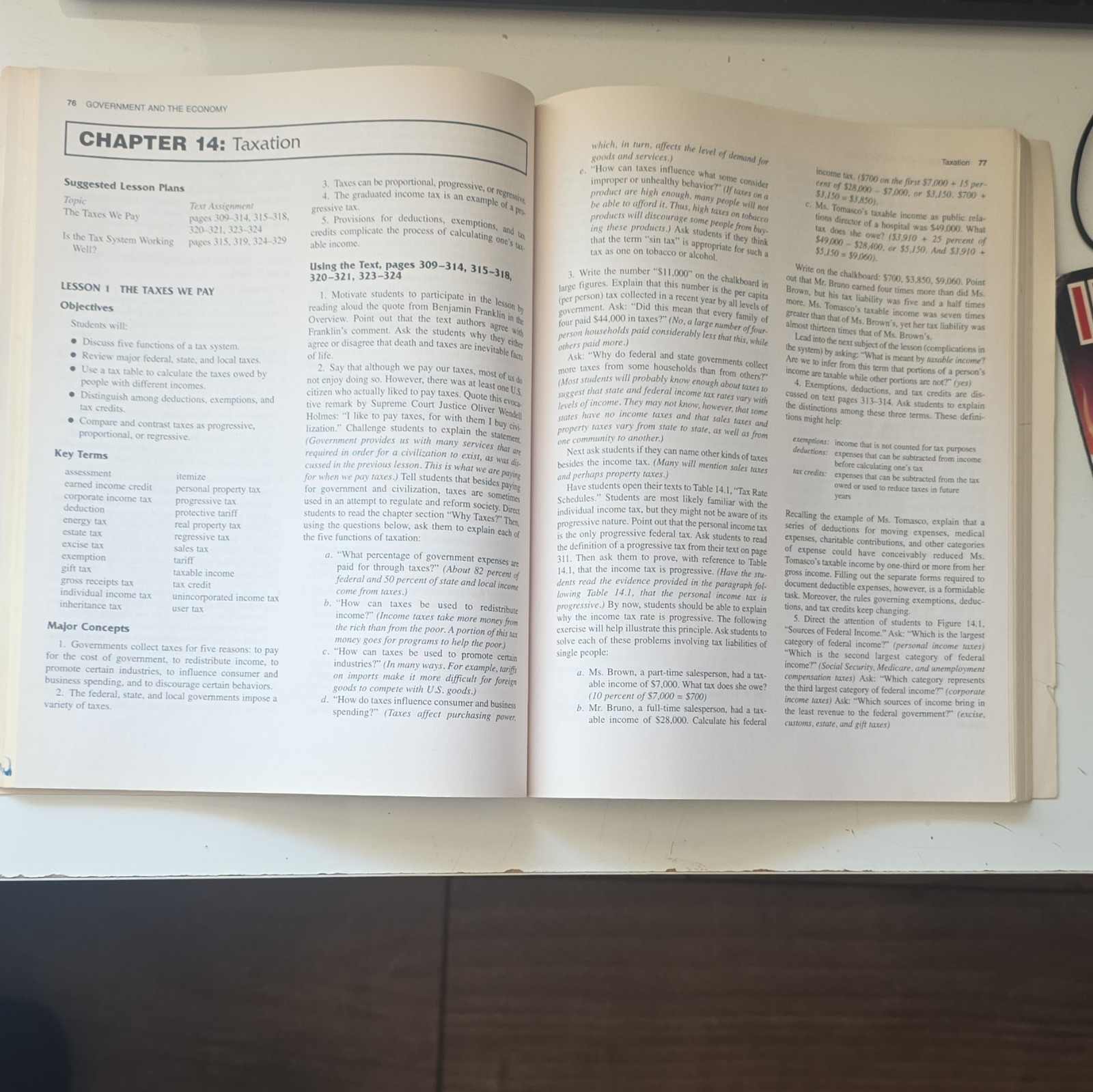 AMSCO Economics: Institutions and Analysis 4th Ed Teacher’s Manual Answers 1991