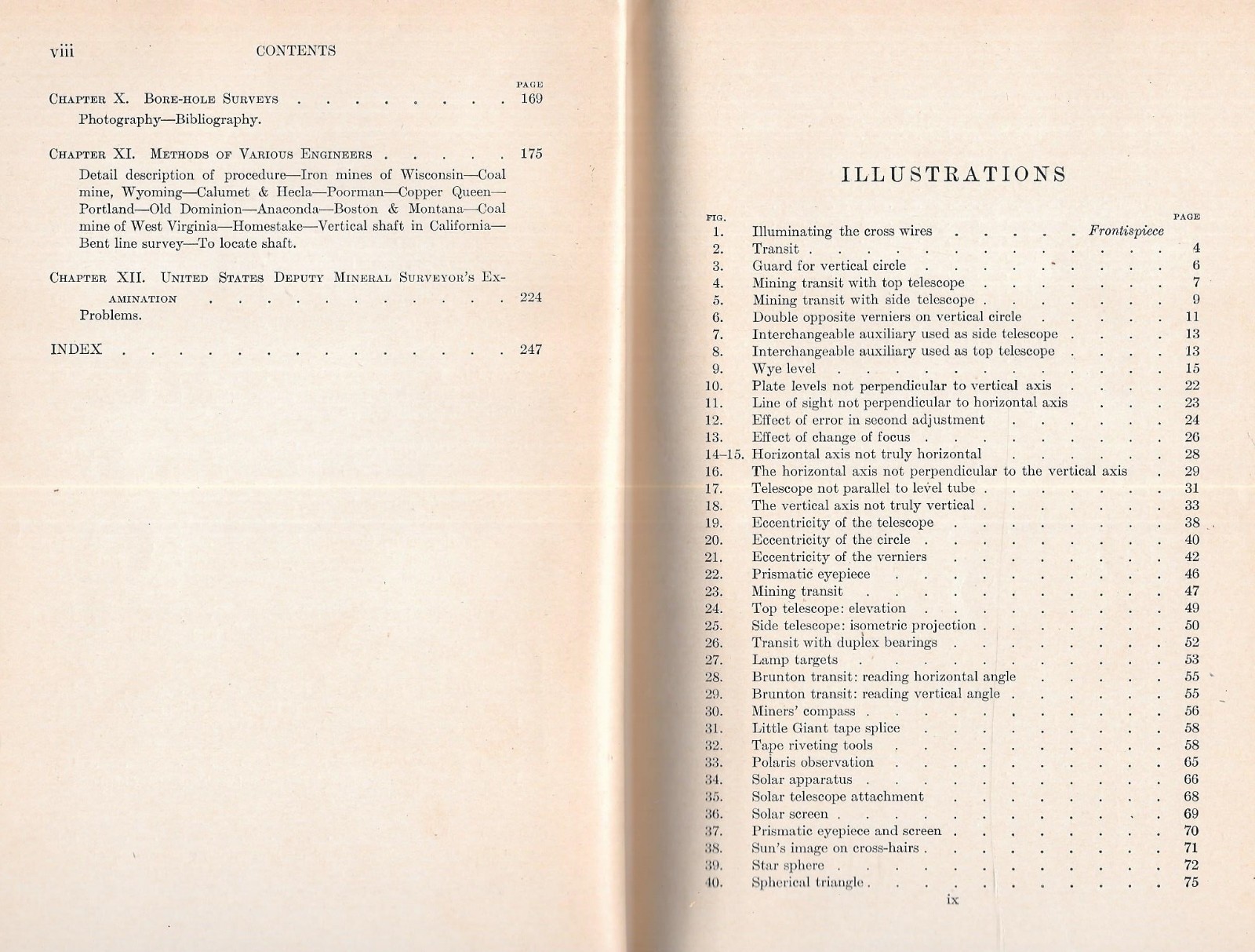 «MANUAL OF UNDERGROUND SURVEYING» by L. W. Trumbull – 1910